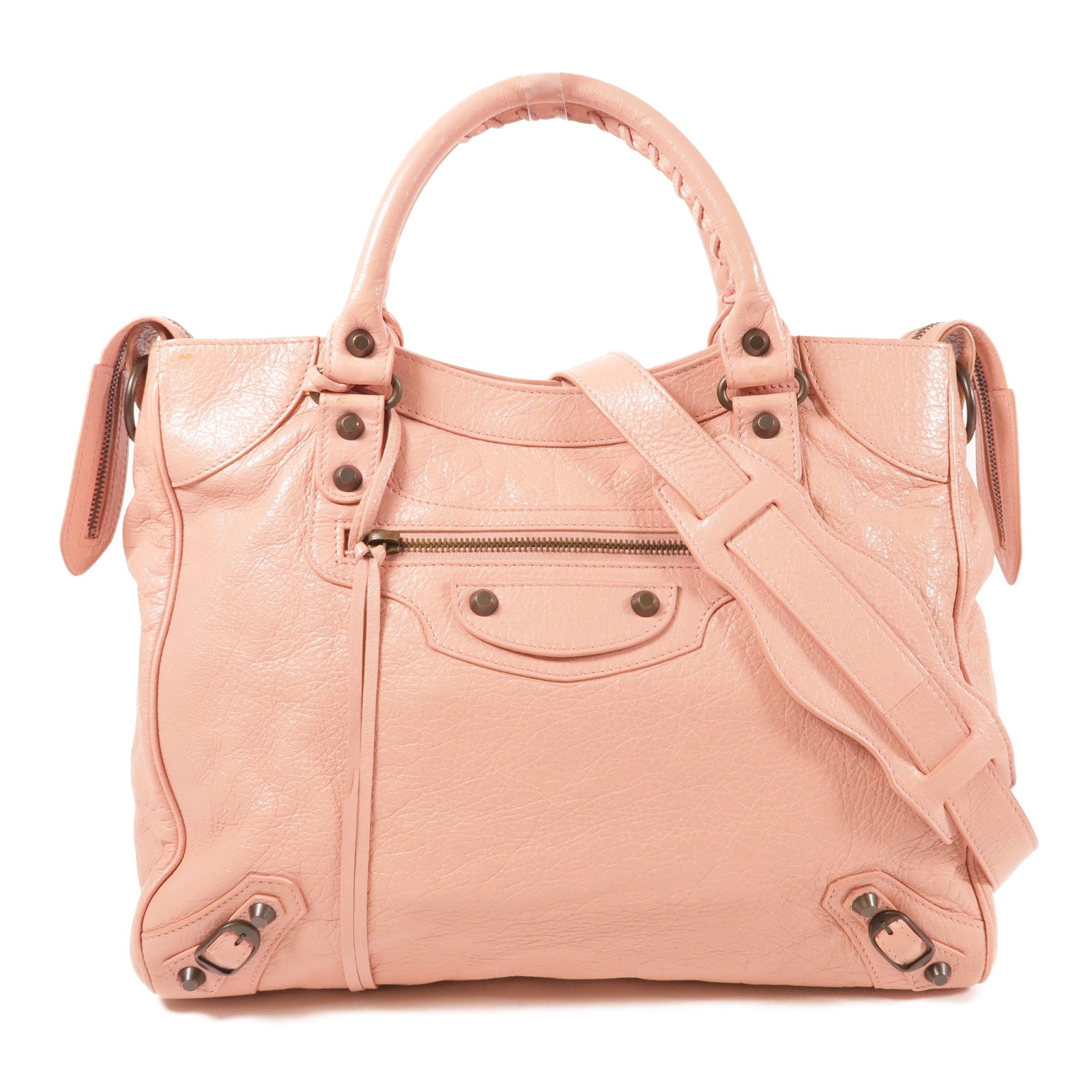 BALENCIAGA 皮革Velo手挽肩背兩用袋