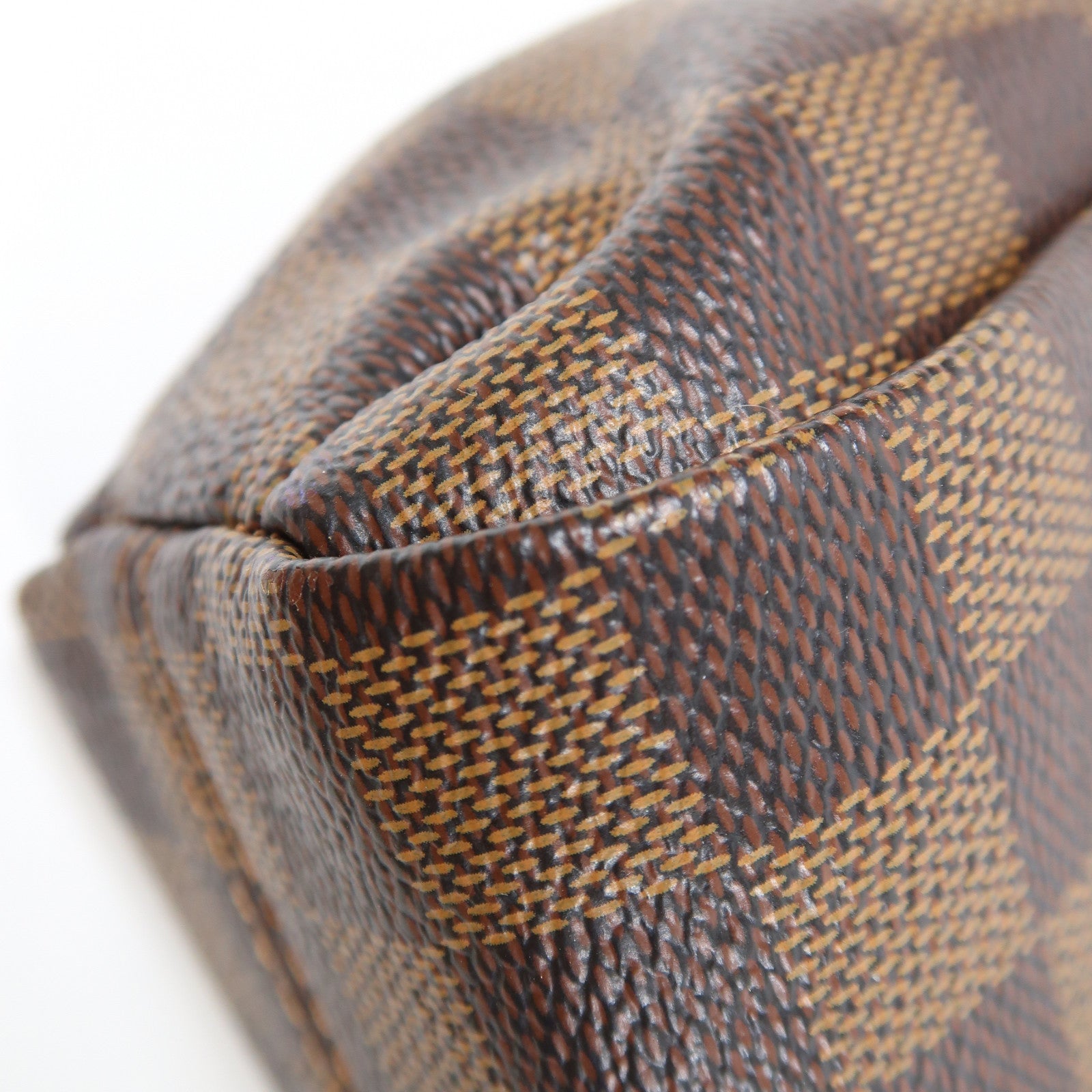 LOUIS VUITTON Damier Croisette金扣手挽肩背兩用袋啡色