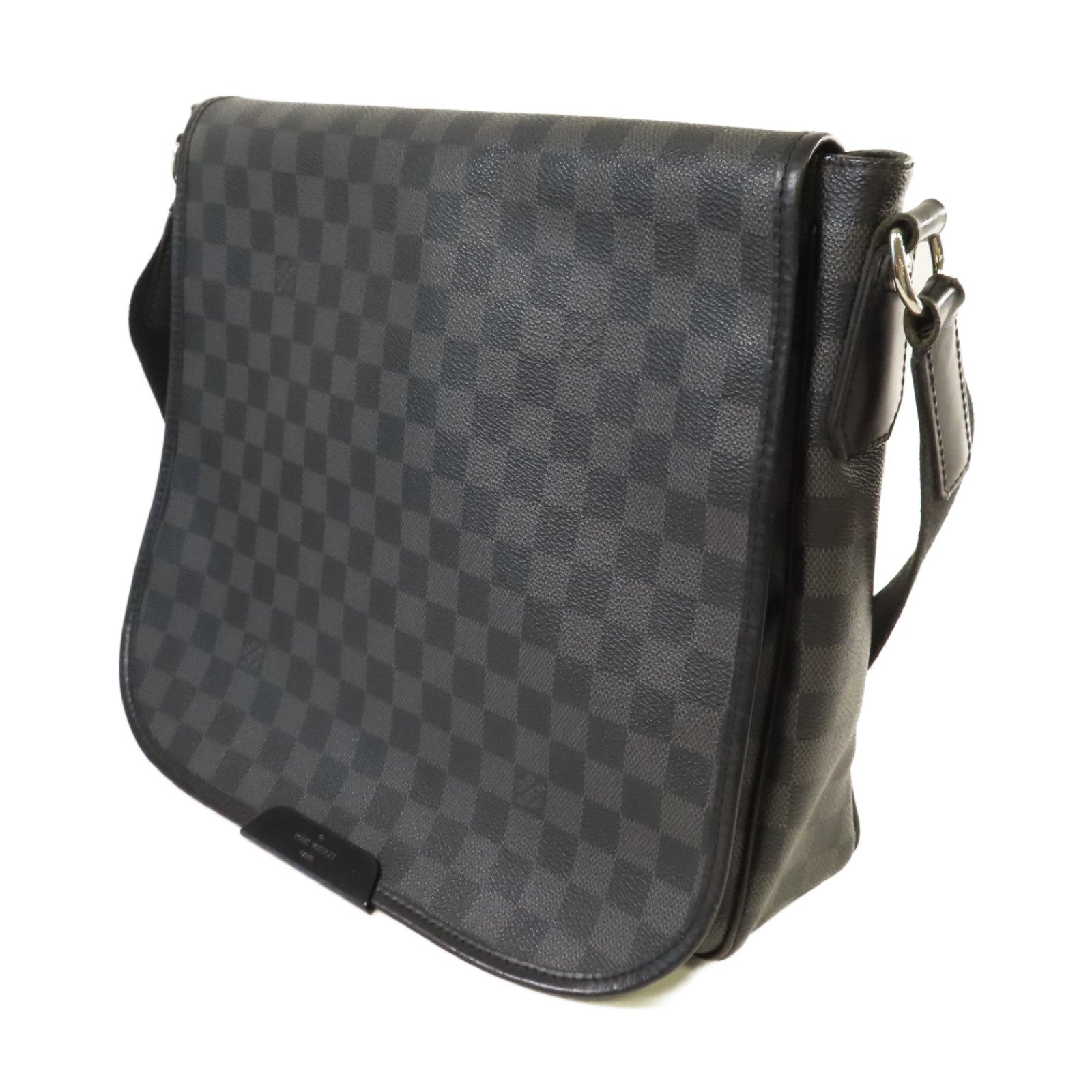 LOUIS VUITTON 【激減優惠】Damier Graphite Daniel GM Shoulder Bag肩背袋黑色/碳灰色