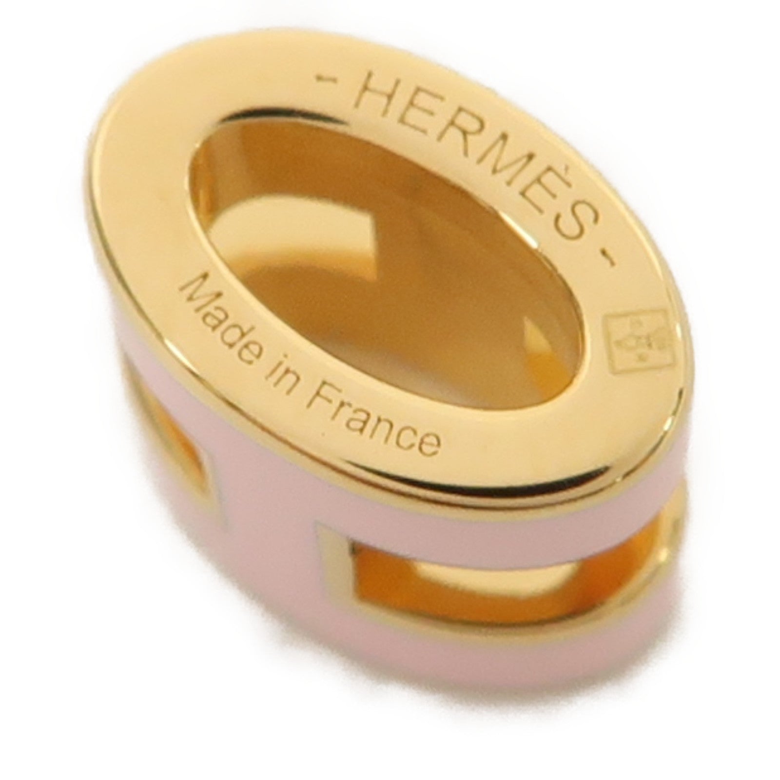 HERMES 金屬Mini Pop H Necklace項鍊櫻花粉色