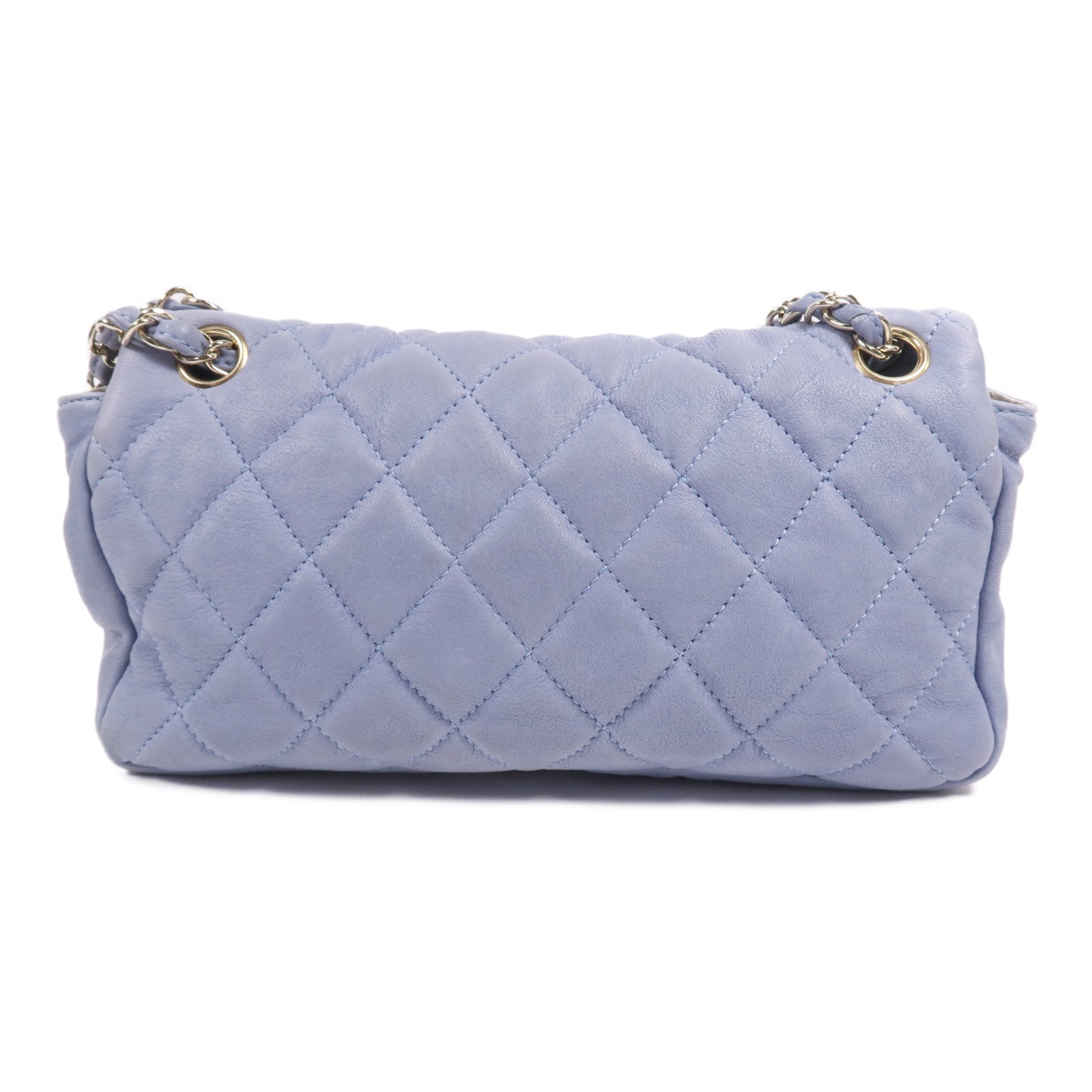 CHANEL 羊皮皮革Chain Shoulder Bag金扣鏈帶肩背袋