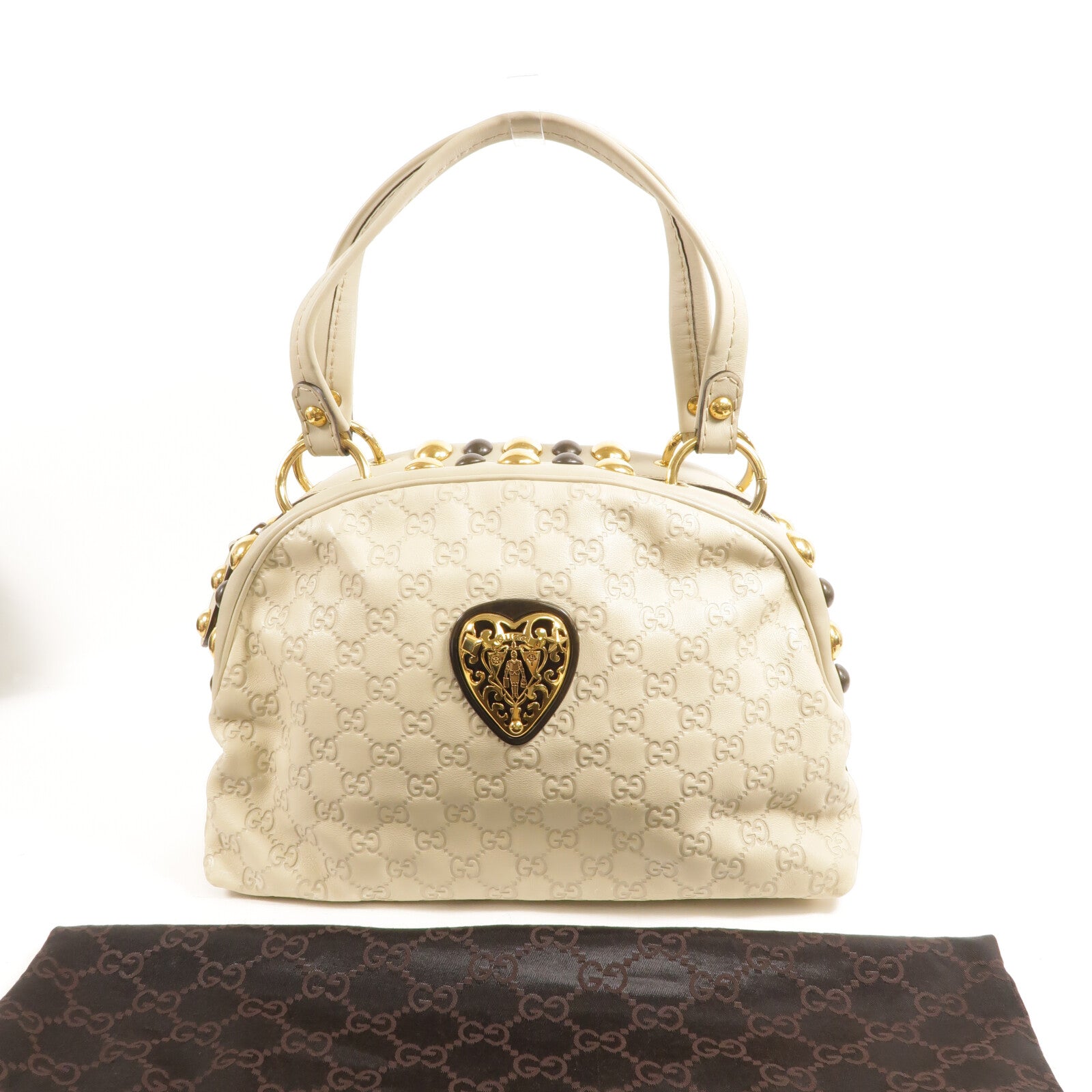 GUCCI 牛皮皮革Guccissima Babouska Dome Bag手挽袋