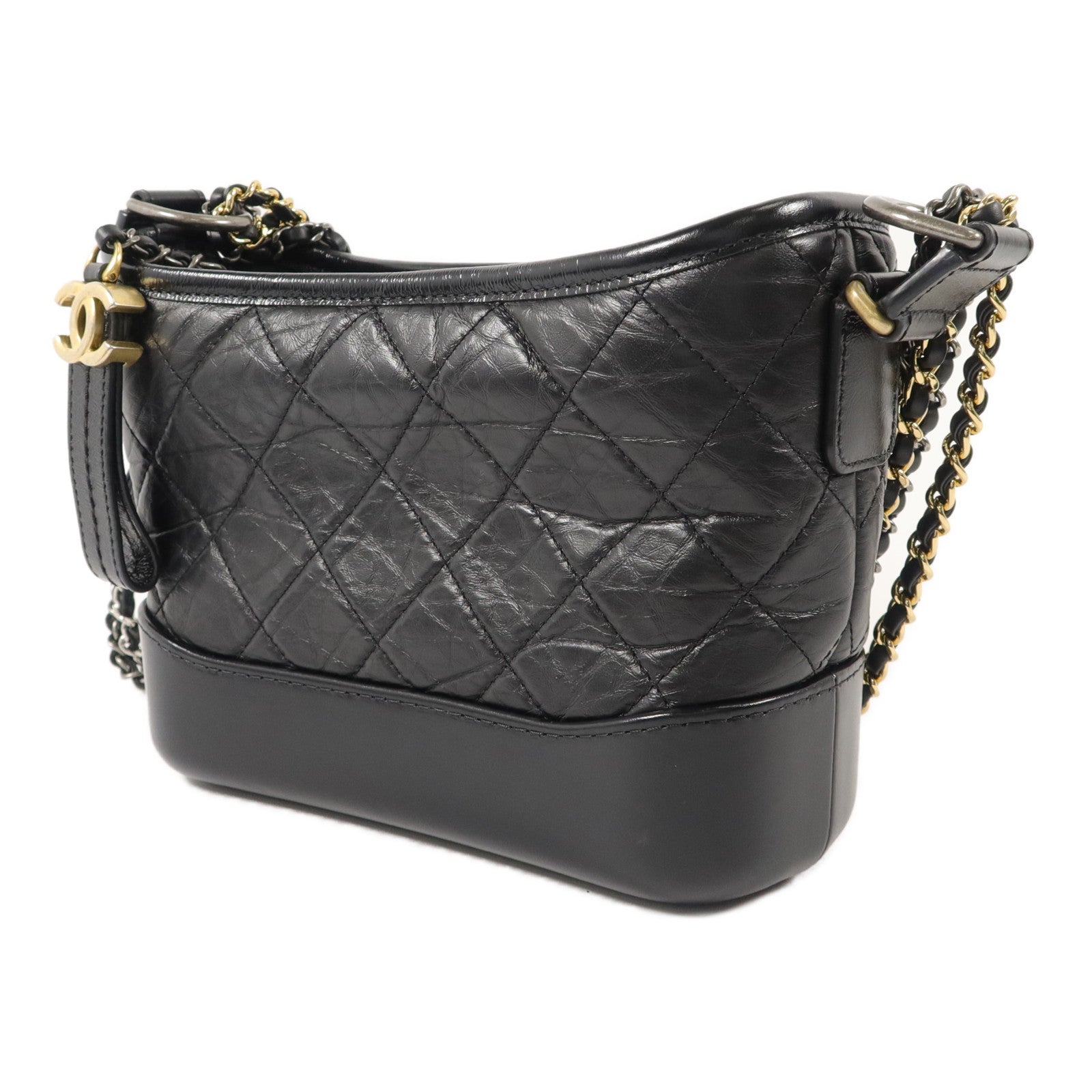 CHANEL 牛皮皮革Gabrielle Small鏈帶肩背袋
