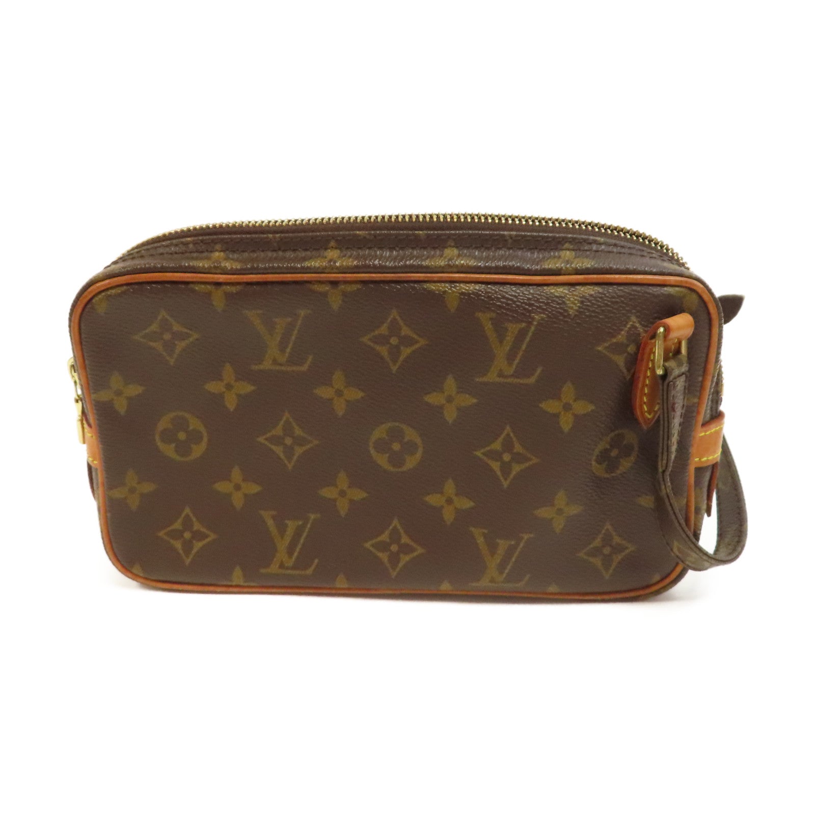 LOUIS VUITTON Monogram Marly Bandouliere金扣肩背袋啡色