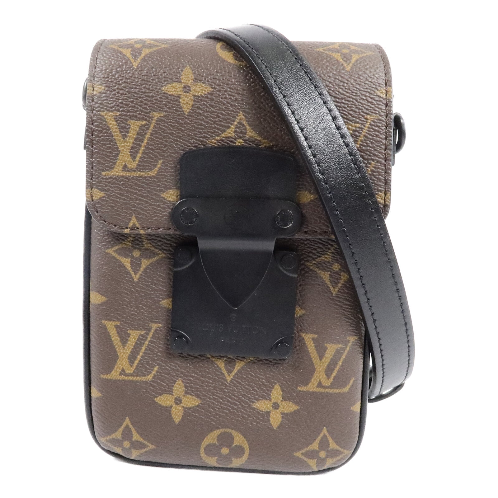 LOUIS VUITTON Monogram Macassar S-Lock肩背袋