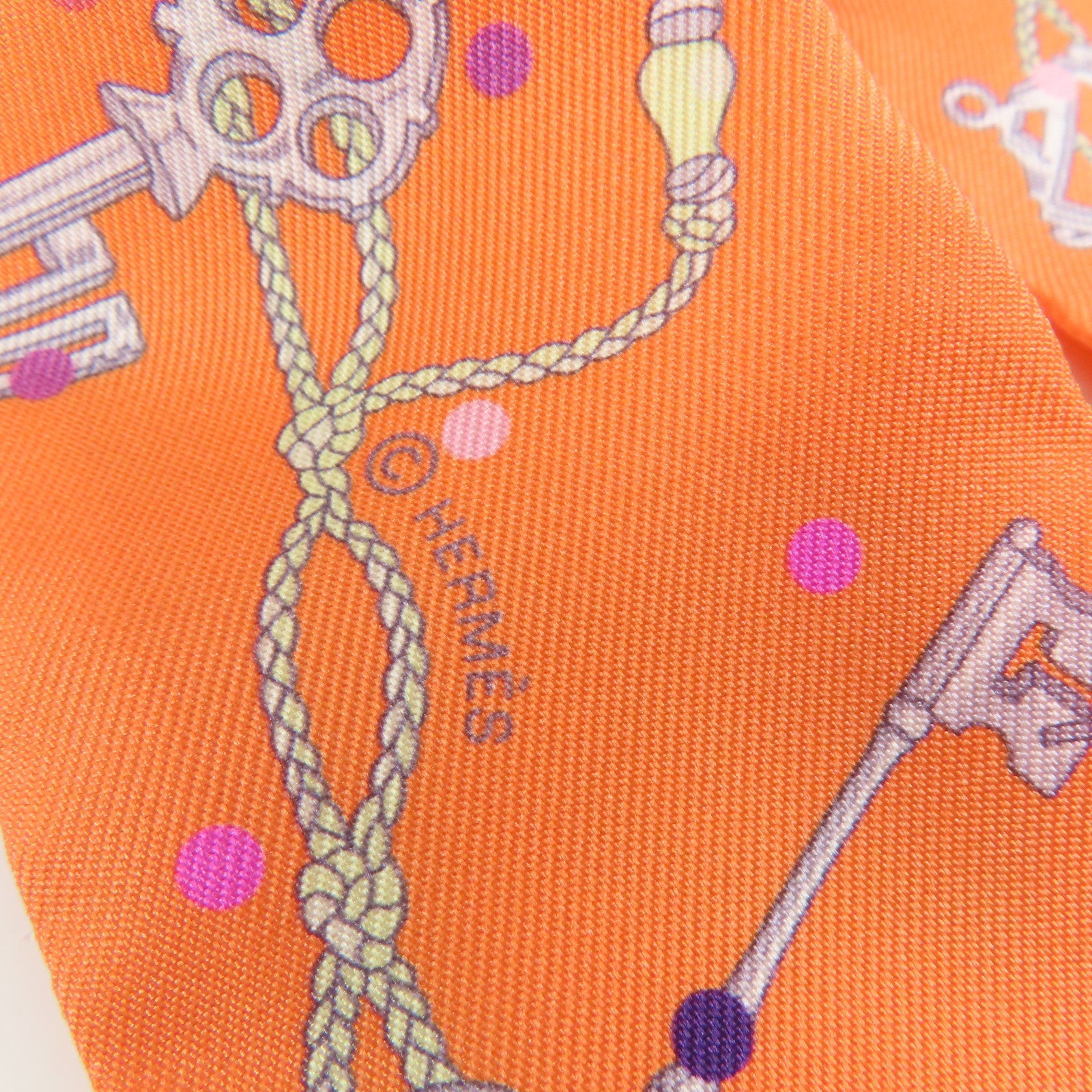 HERMES 絲質Twilly Scarf絲巾