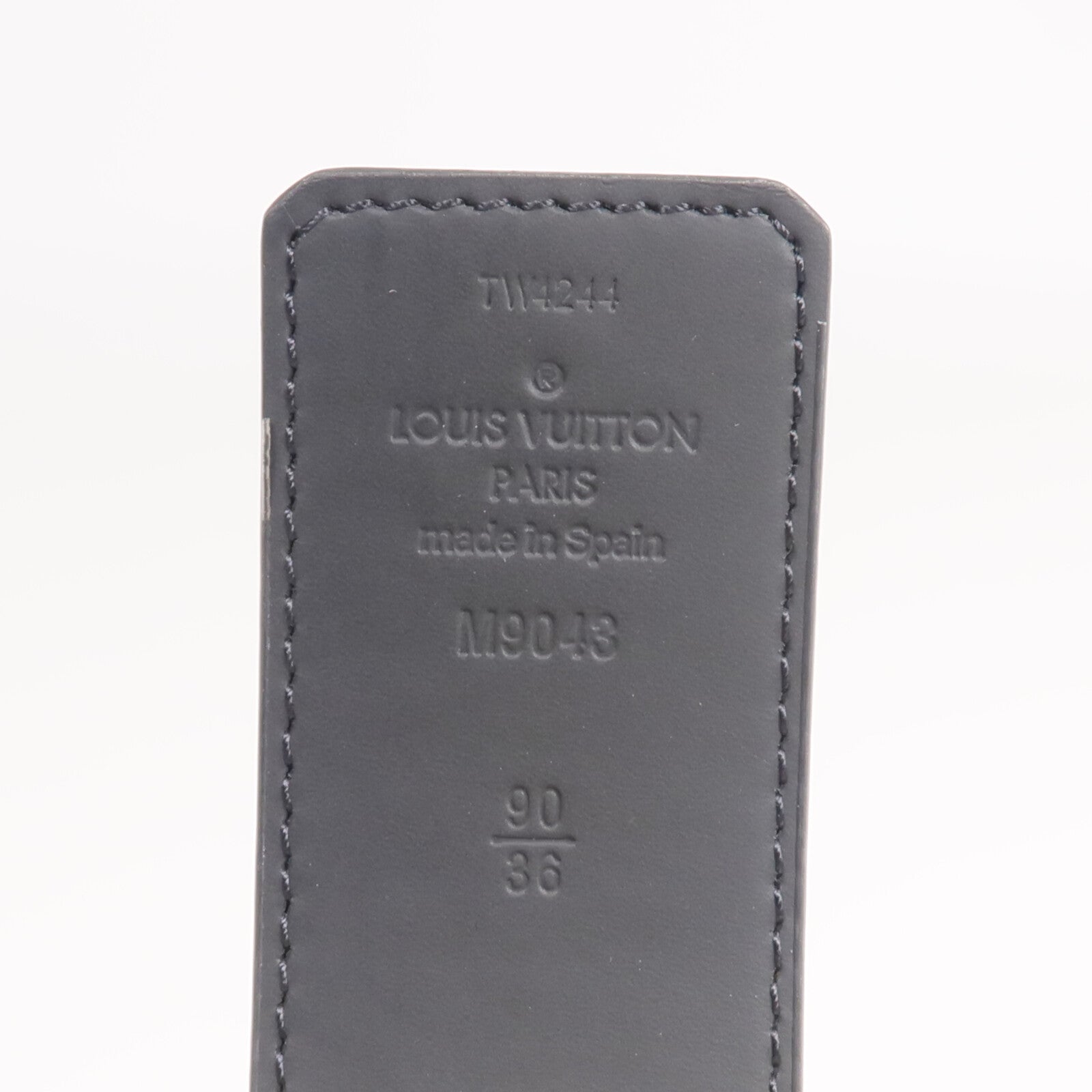 LOUIS VUITTON Monogram Eclipse Initiales Belt腰帶