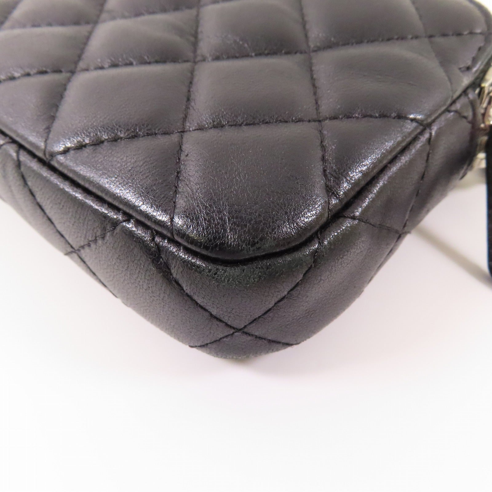 CHANEL 【激減優惠】羊皮皮革Chain Shoulder銀扣鏈帶肩背袋