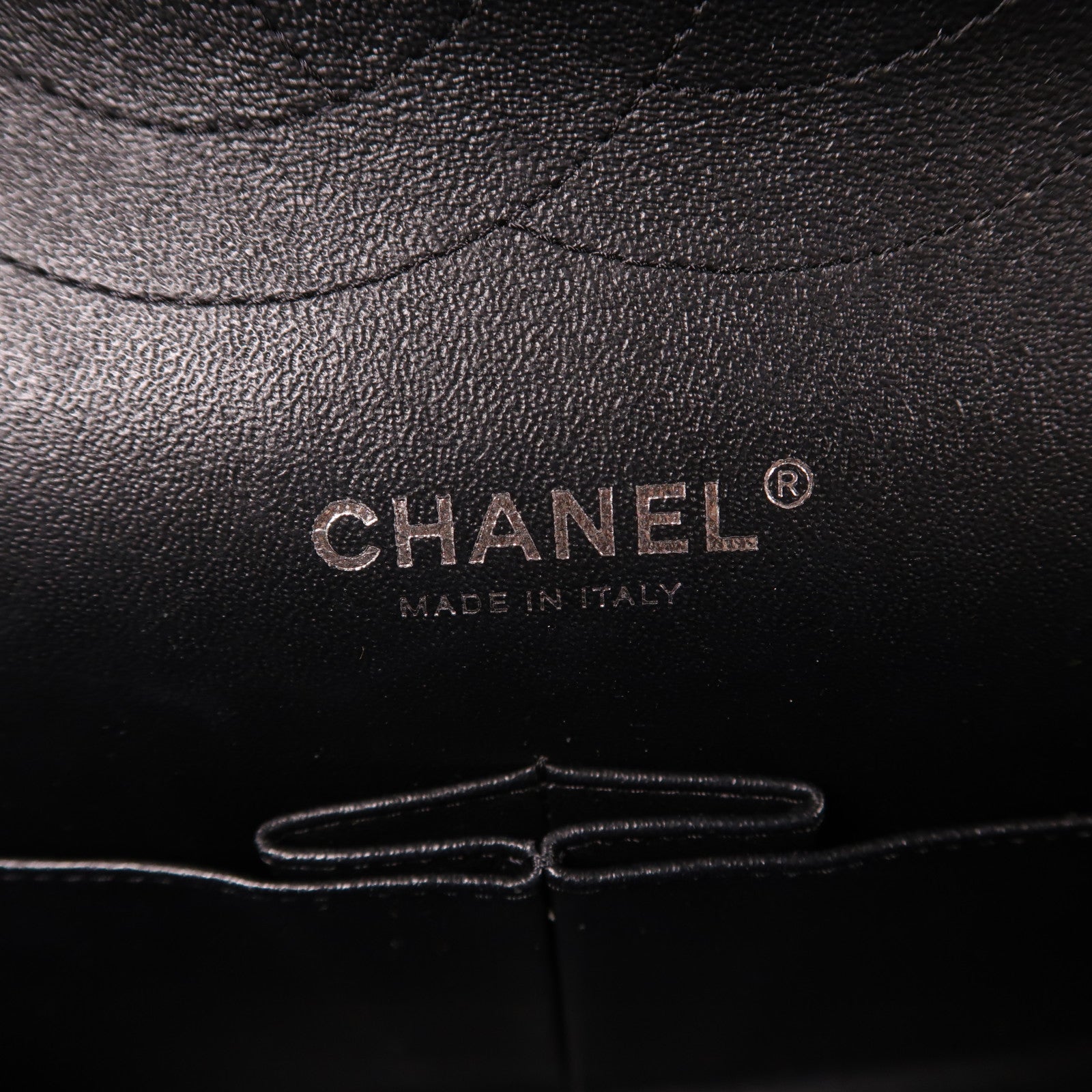 CHANEL 漆皮皮革Large Classic銀扣肩背袋黑色