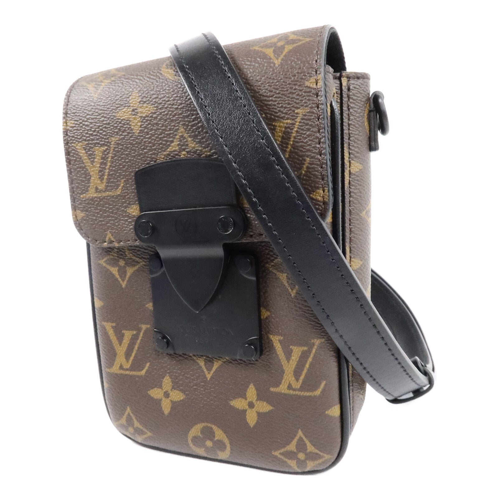 LOUIS VUITTON Monogram Macassar S-Lock肩背袋