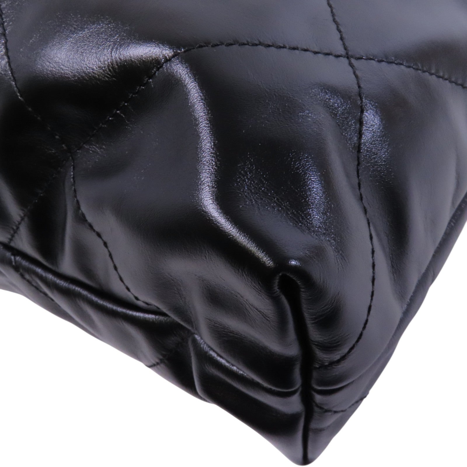 CHANEL 羊皮皮革Chanel 22 Medium金扣鏈帶肩背袋