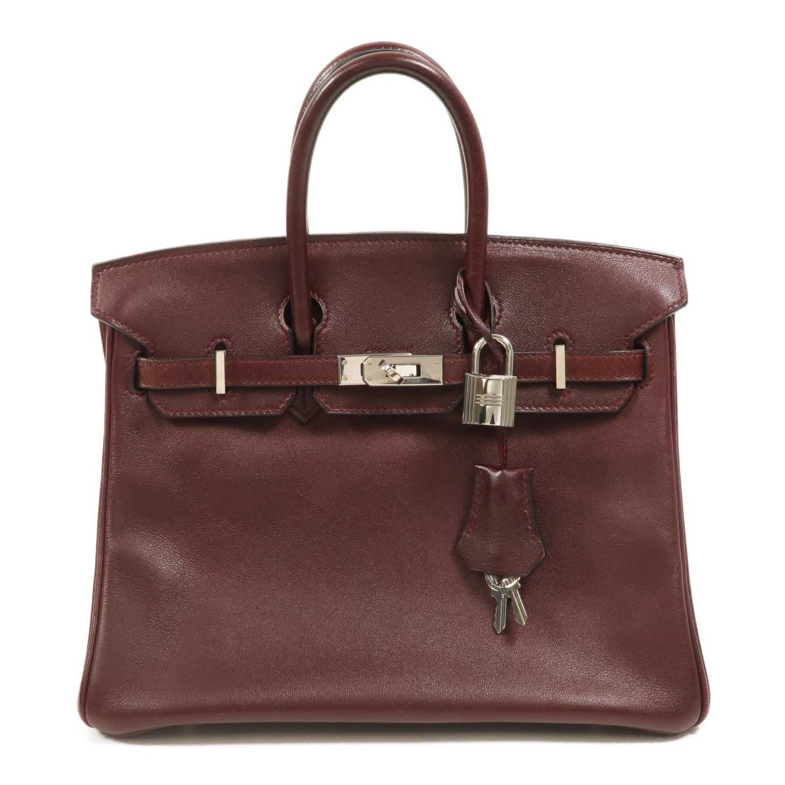 HERMES Swift皮革Birkin 25手挽袋Prune