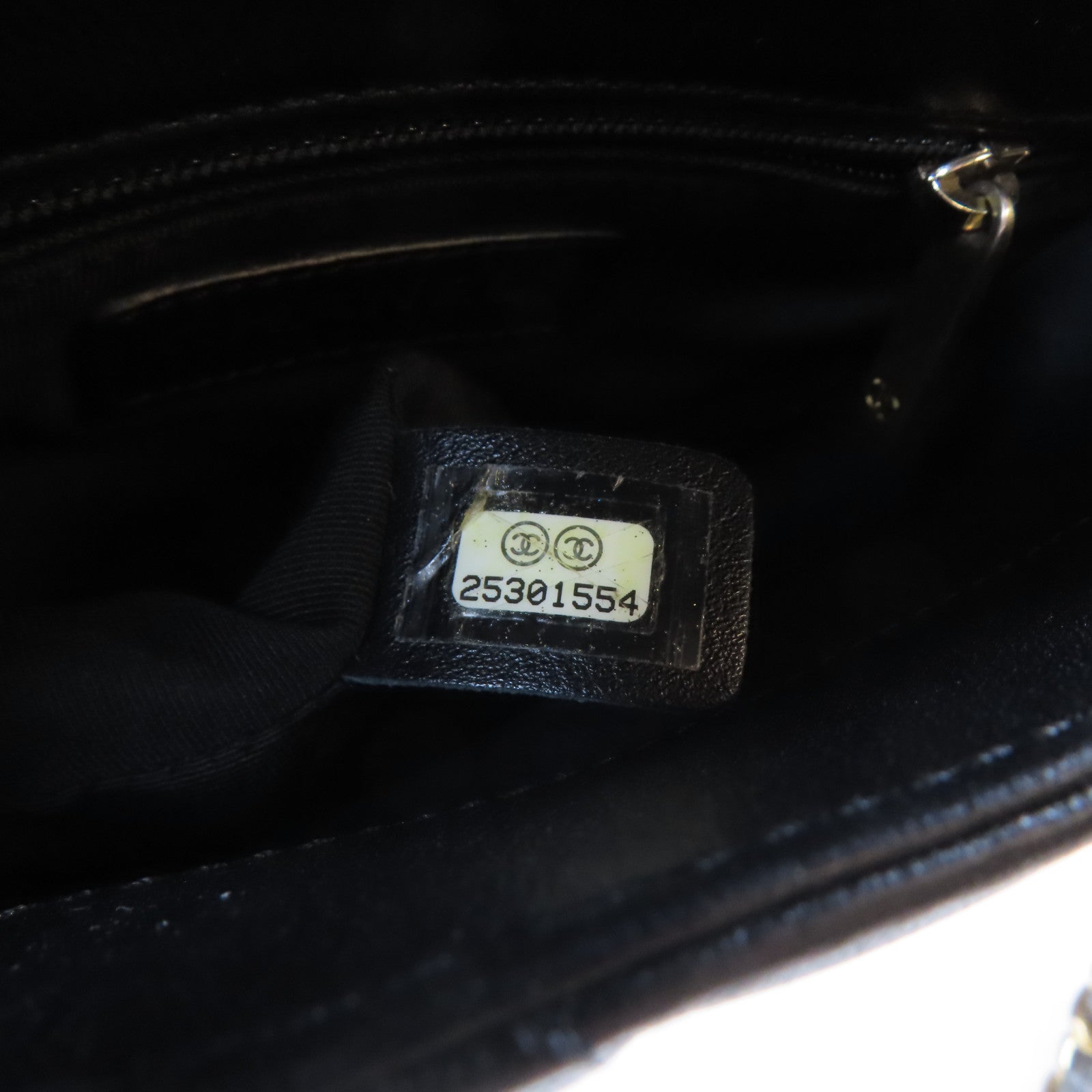 CHANEL 【激減優惠】斜紋牛皮皮革Chain Shoulder Bag金扣鏈帶肩背袋黑色