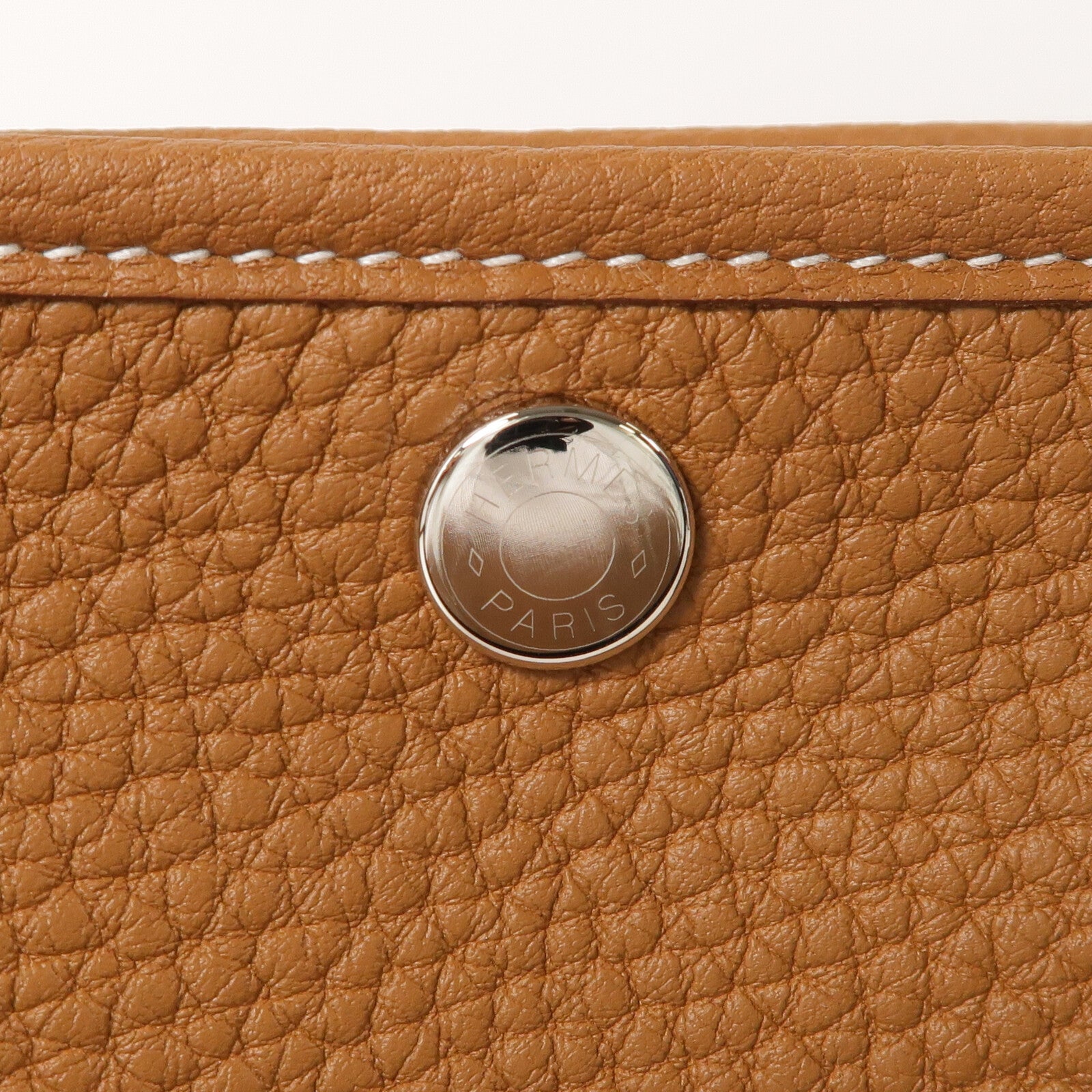 HERMES Negonda皮革Garden Party TPM銀扣手挽袋