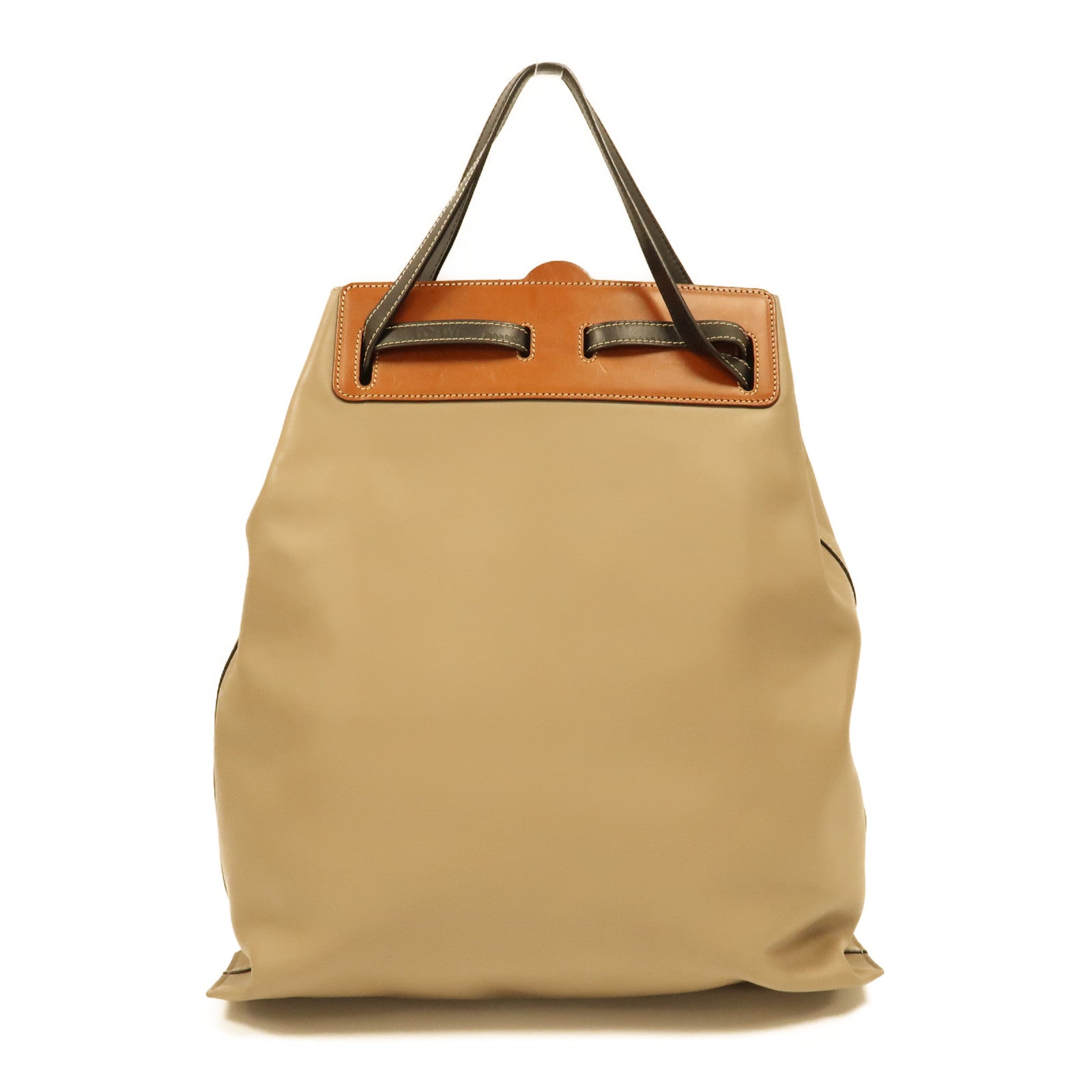 LOEWE 牛皮皮革Lazo Tote Bag手挽袋米色