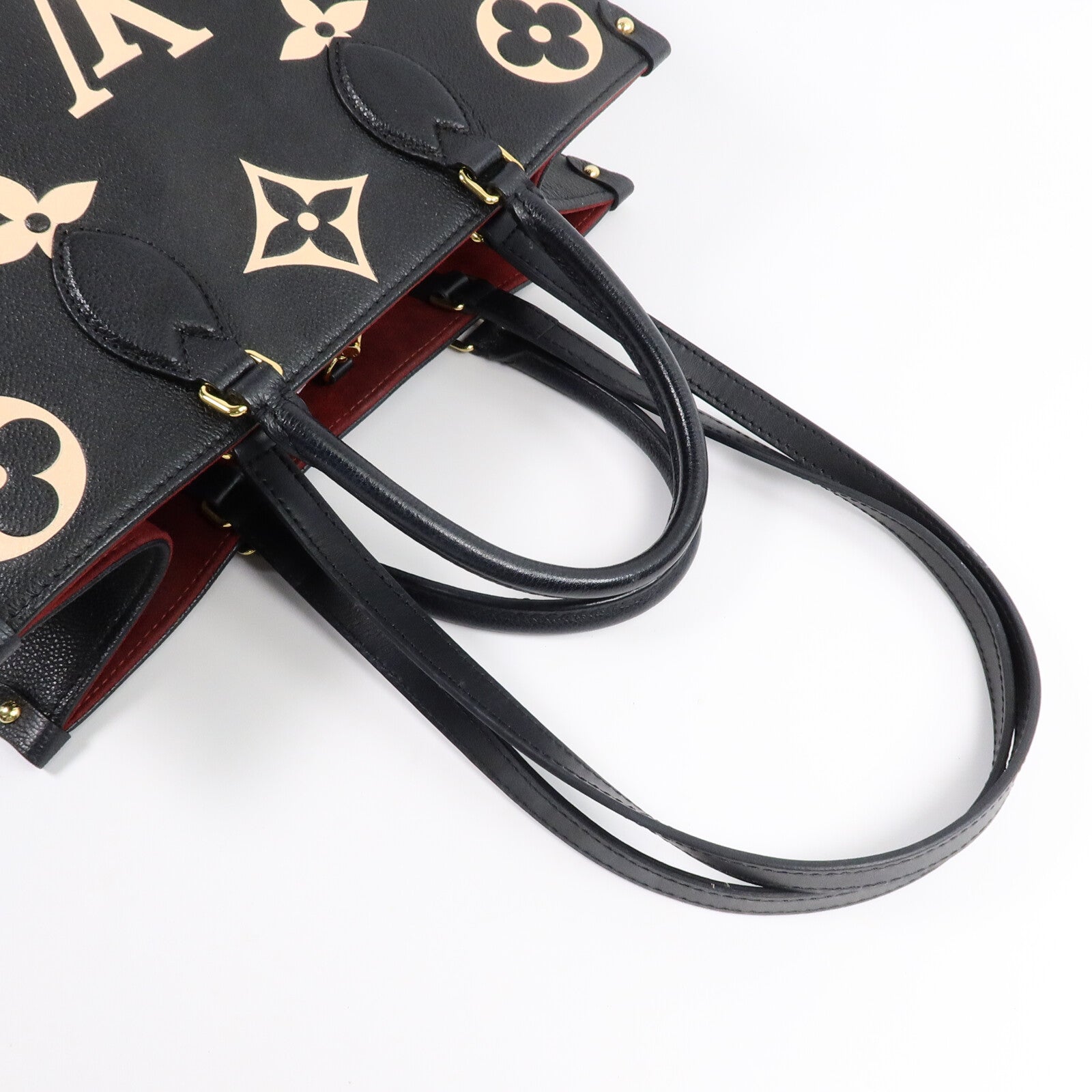 LOUIS VUITTON Monogram Empreinte OnTheGO金扣手挽肩背兩用袋