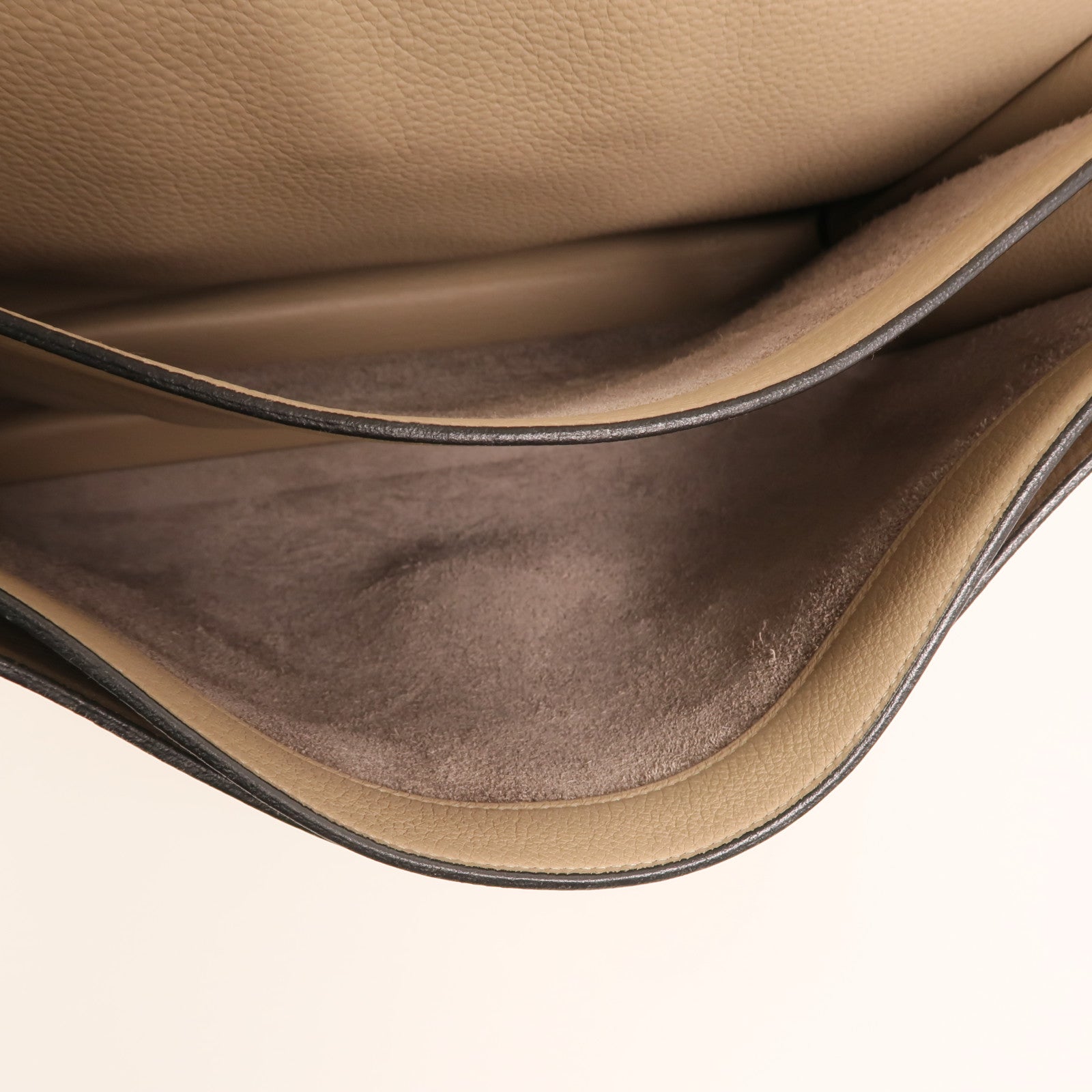 HERMES Togo皮革Sac a Depeches 銀扣手挽袋Gris Tourterelle