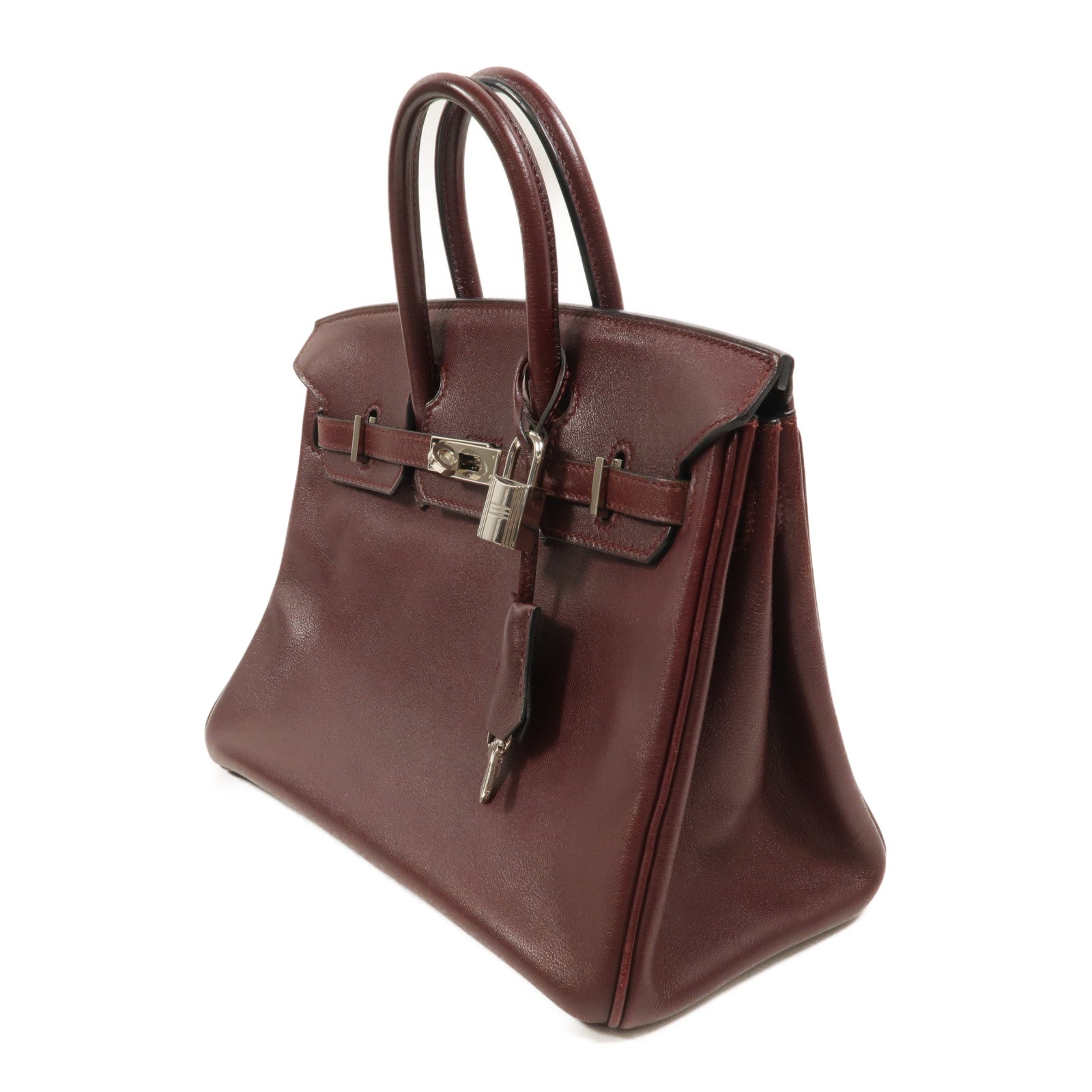 HERMES Swift皮革Birkin 25手挽袋Prune
