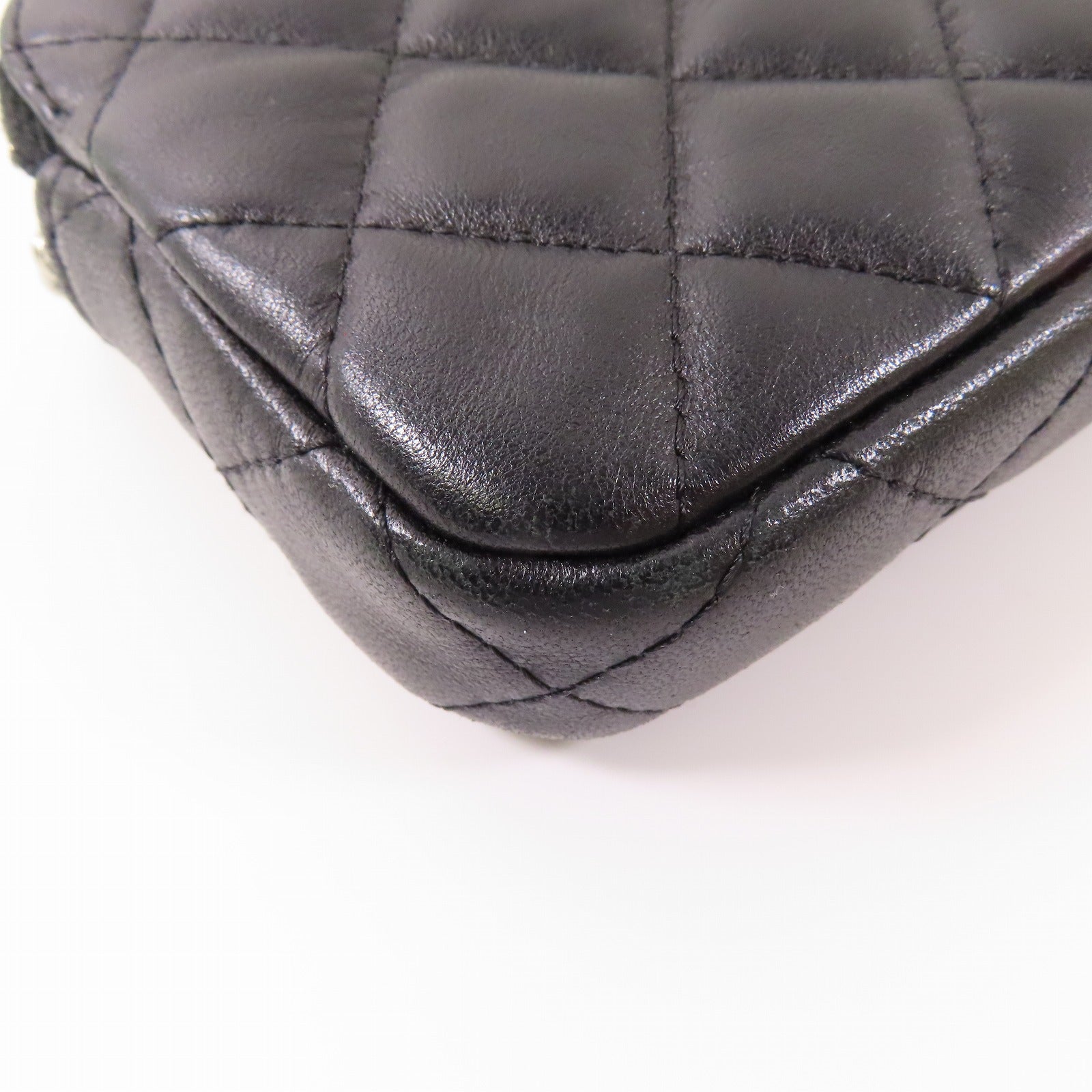 CHANEL 【激減優惠】羊皮皮革Chain Shoulder銀扣鏈帶肩背袋