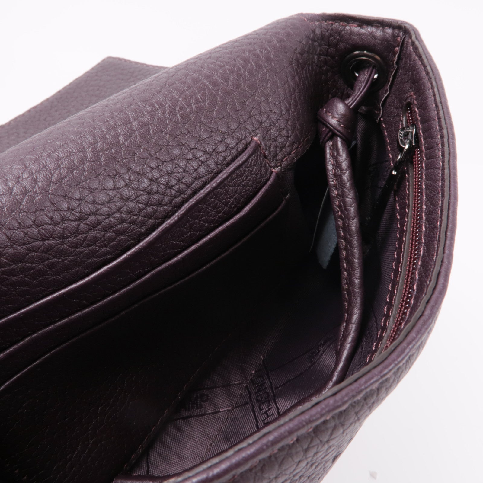 Longchamp 牛皮皮革Shoulder Bag銀扣肩背袋