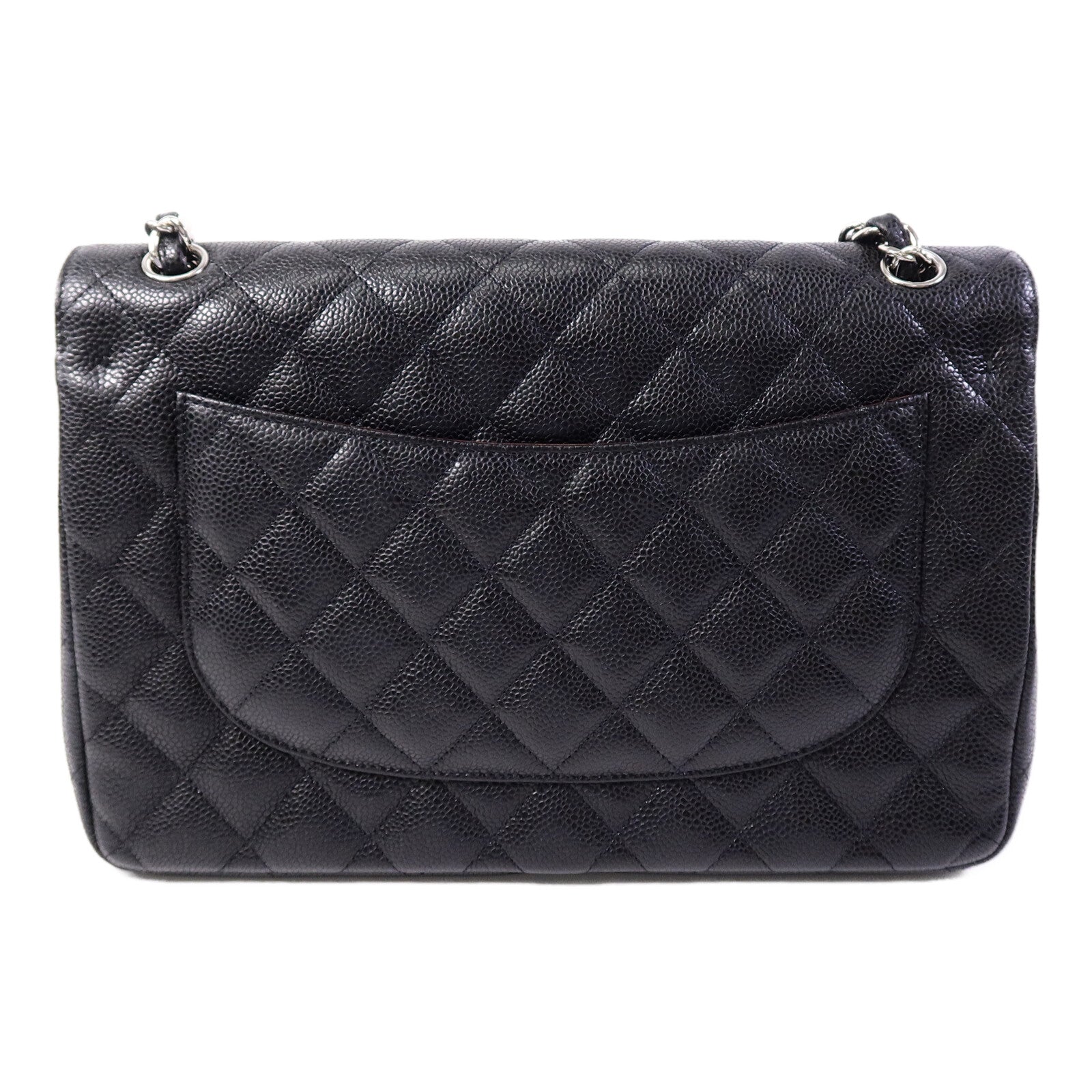 CHANEL 牛皮皮革Large Classic鏈帶肩背袋