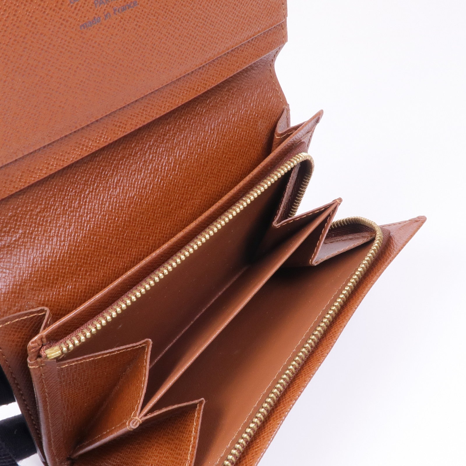 LOUIS VUITTON Monogram Porte Monnaie Billets Trésor金扣錢包