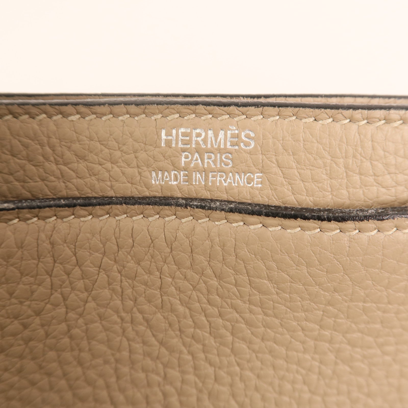 HERMES Togo皮革Sac a Depeches 銀扣手挽袋Gris Tourterelle