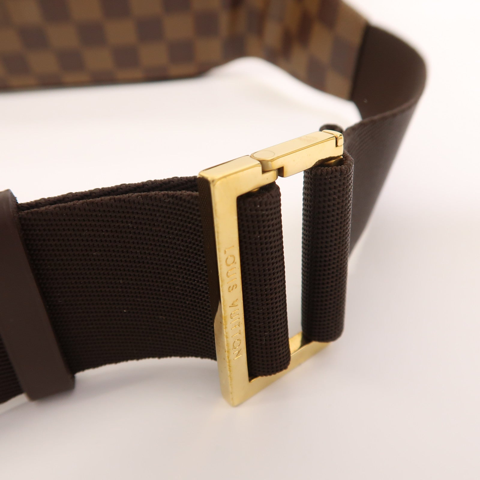 LOUIS VUITTON Damier Geronimos金扣腰包