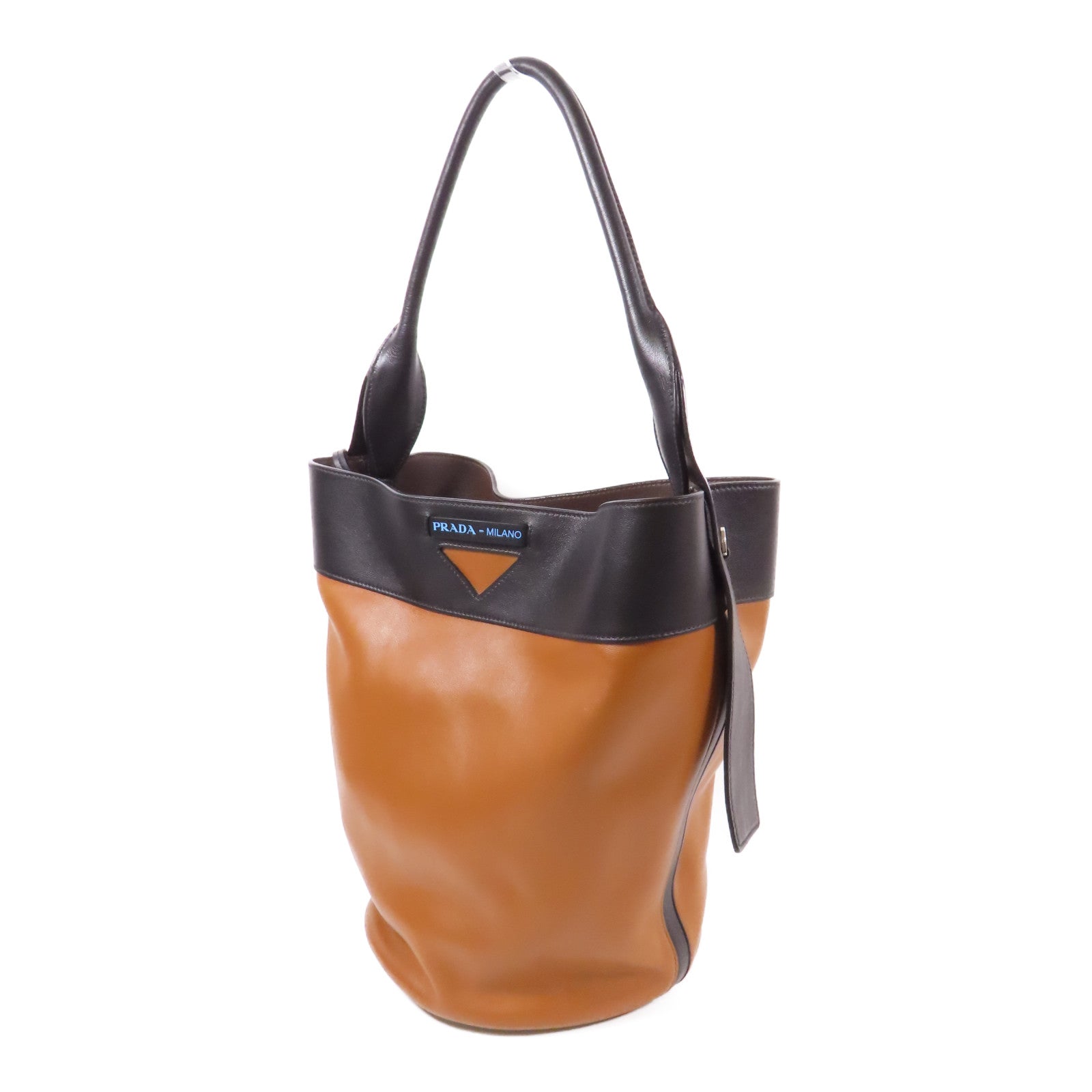 PRADA 皮革Ouverture Bucket Bag肩背袋