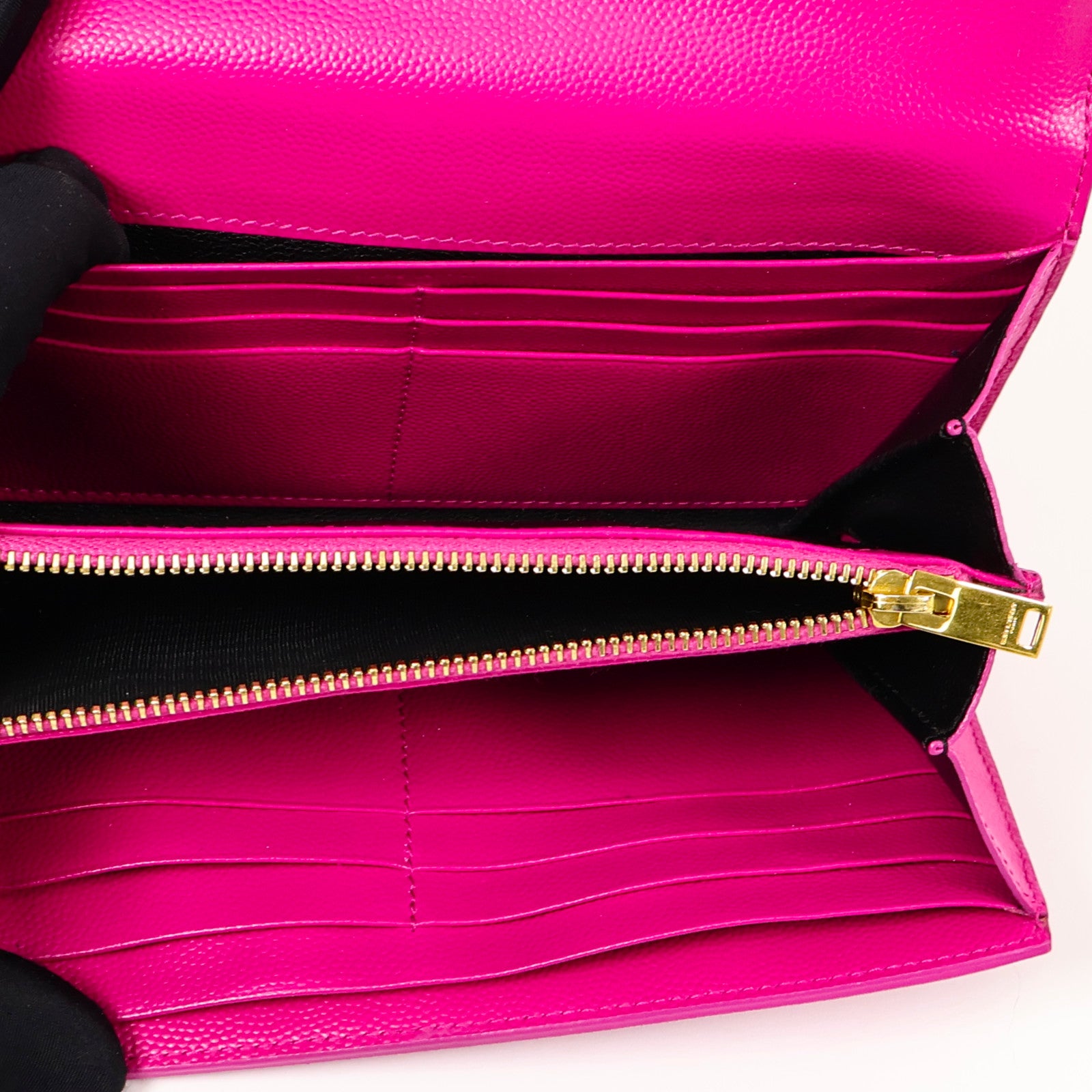 SAINT LAURENT 牛皮皮革Long Wallet長錢包