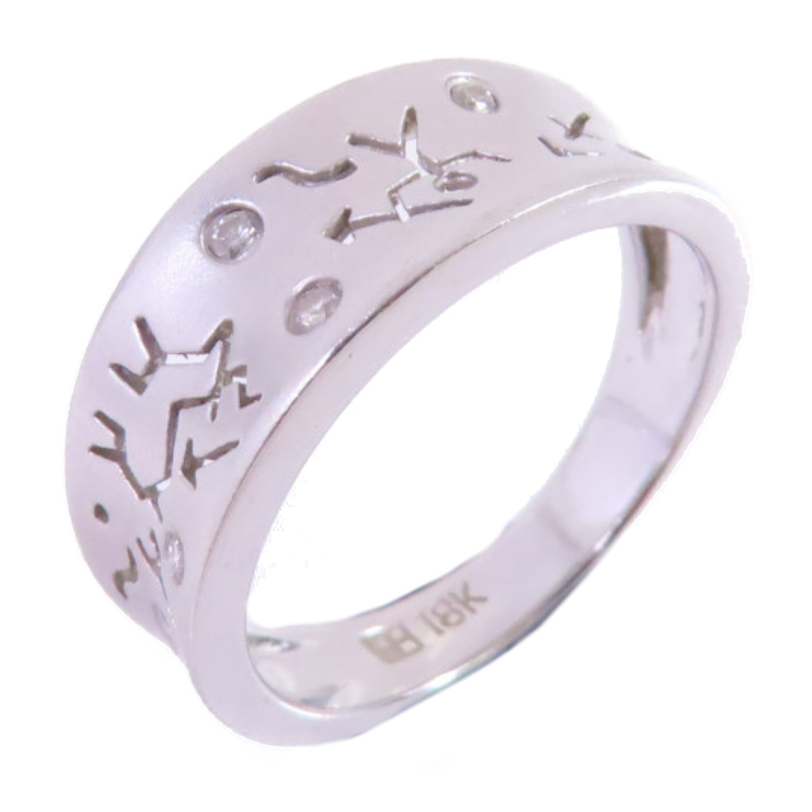JEWELRY 18K白金Diamond Ring鑽石戒指US#5.25