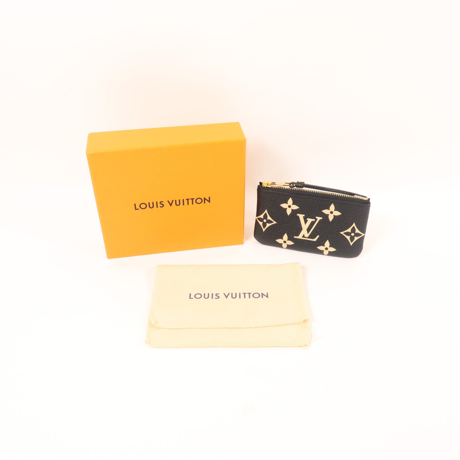 LOUIS VUITTON Monogram Empreinte Key Pouch金扣鎖匙包