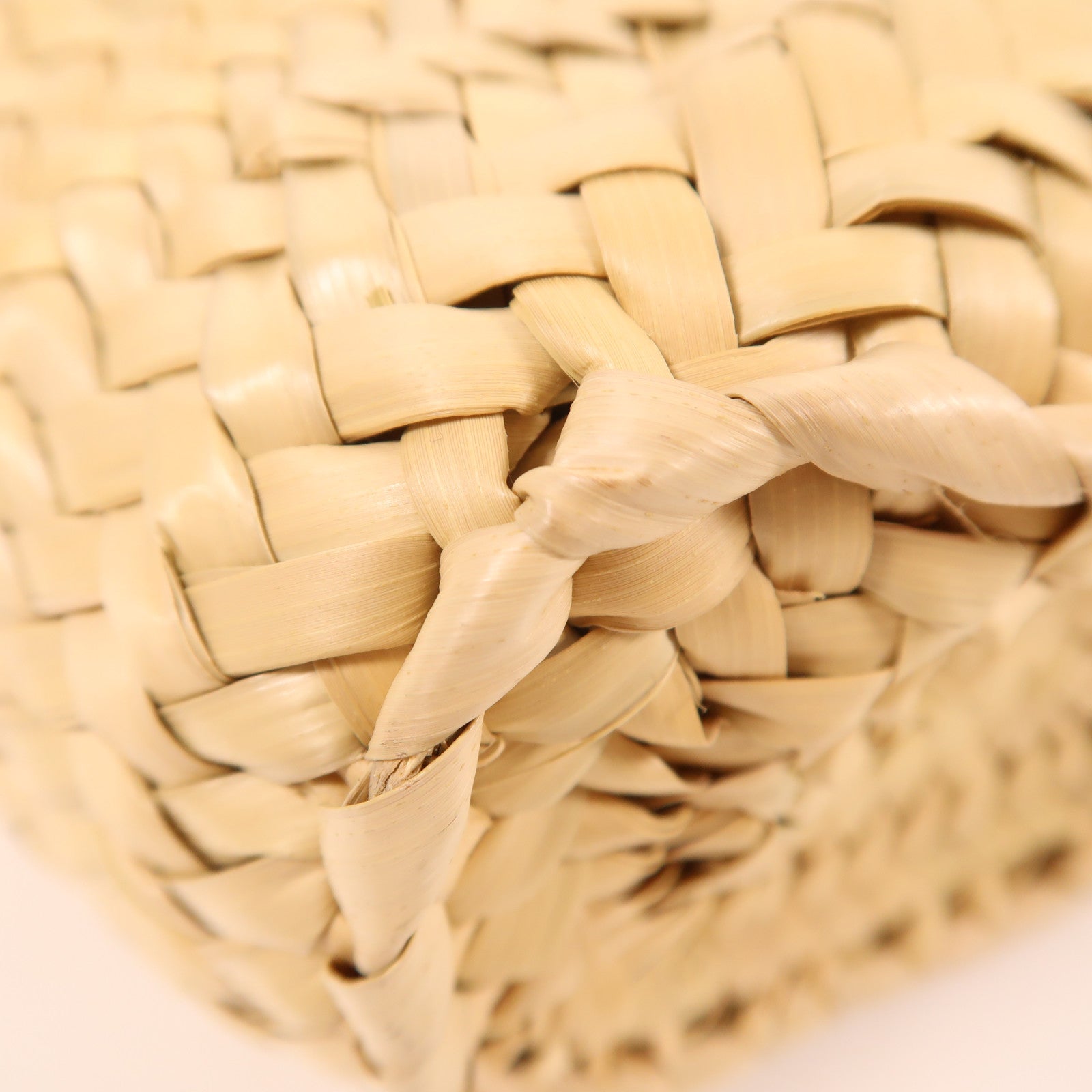 Tory Burch 草織Ella Mini Basket Bag手挽肩背兩用袋米色