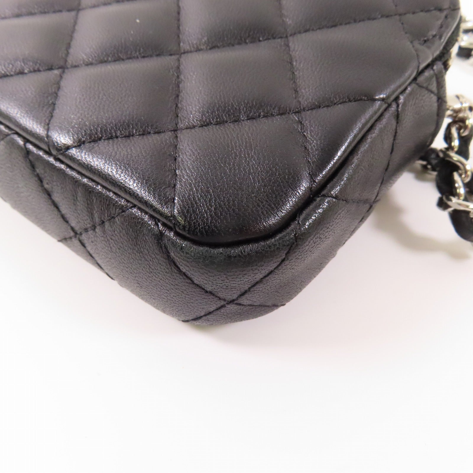 CHANEL 【激減優惠】羊皮皮革Chain Shoulder銀扣鏈帶肩背袋