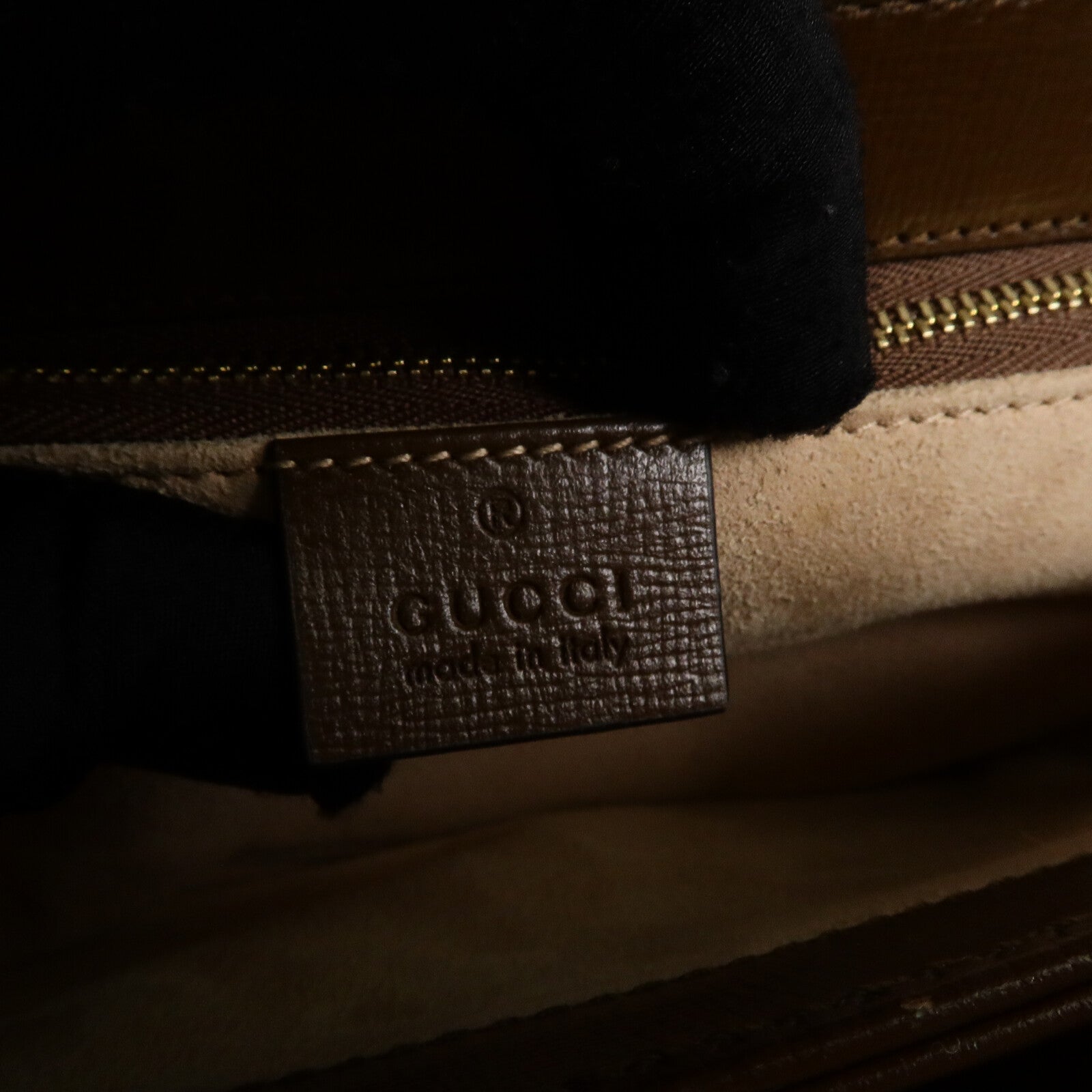 GUCCI 塗層帆布Horsebit 1955肩背袋