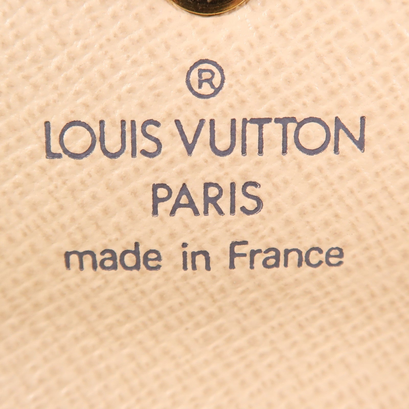 LOUIS VUITTON Damier Azur Key Holder金扣鑰匙套