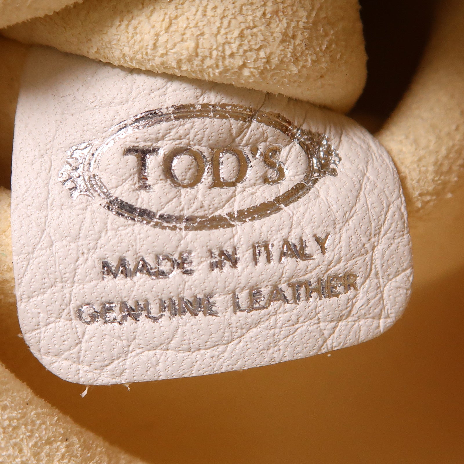 TOD'S 牛皮皮革Tote Bag銀扣肩背袋