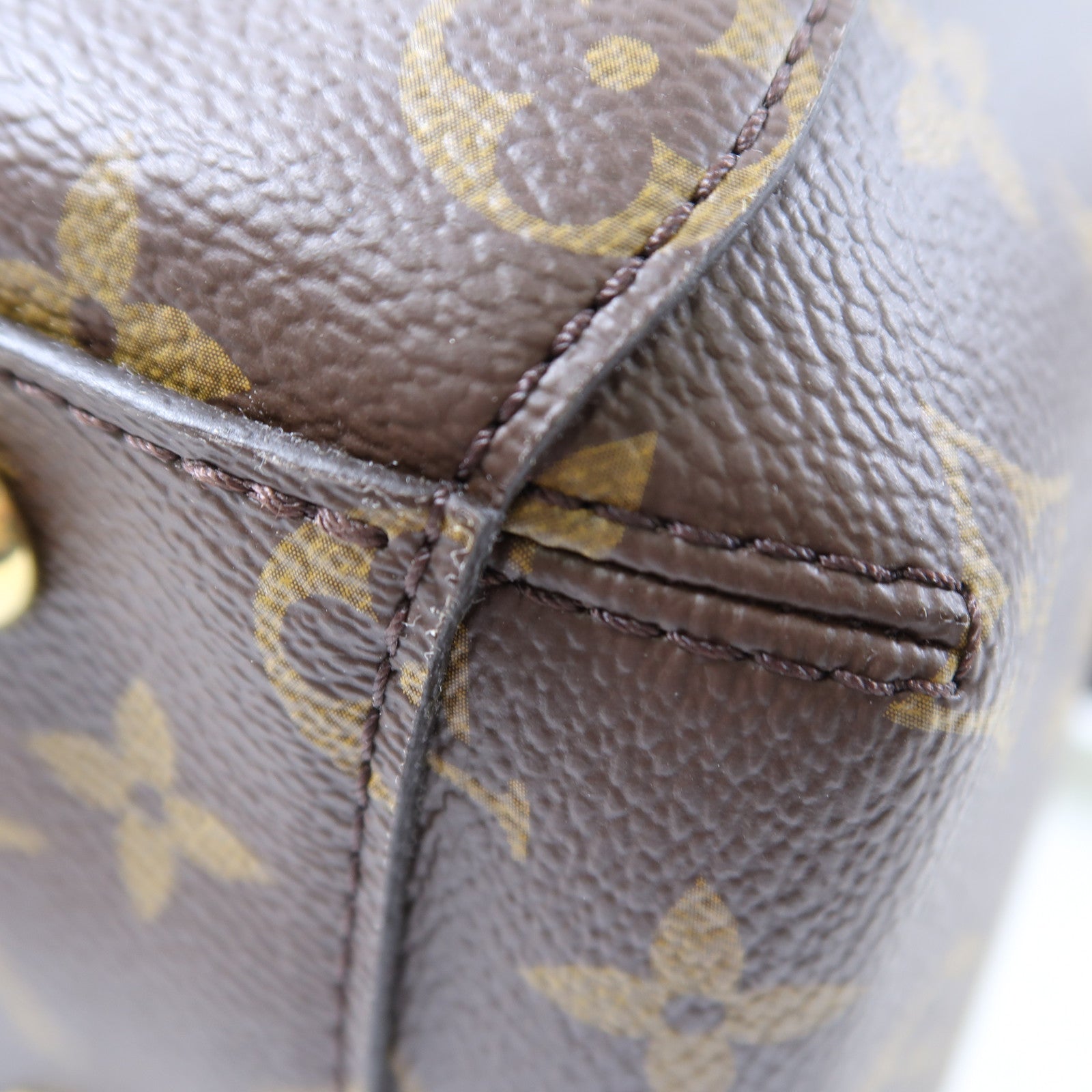 LOUIS VUITTON Monogram Montaigne金扣手挽肩背兩用袋啡色