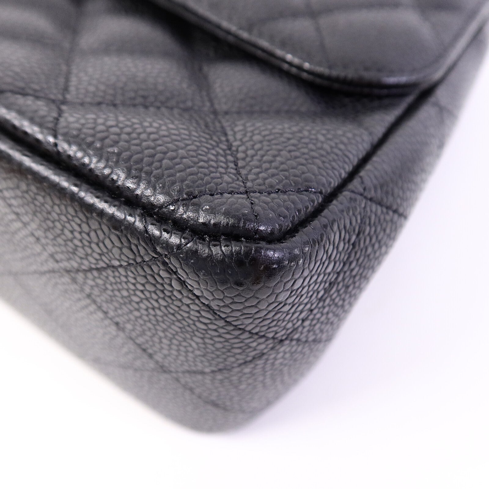 CHANEL 牛皮皮革Large Classic鏈帶肩背袋