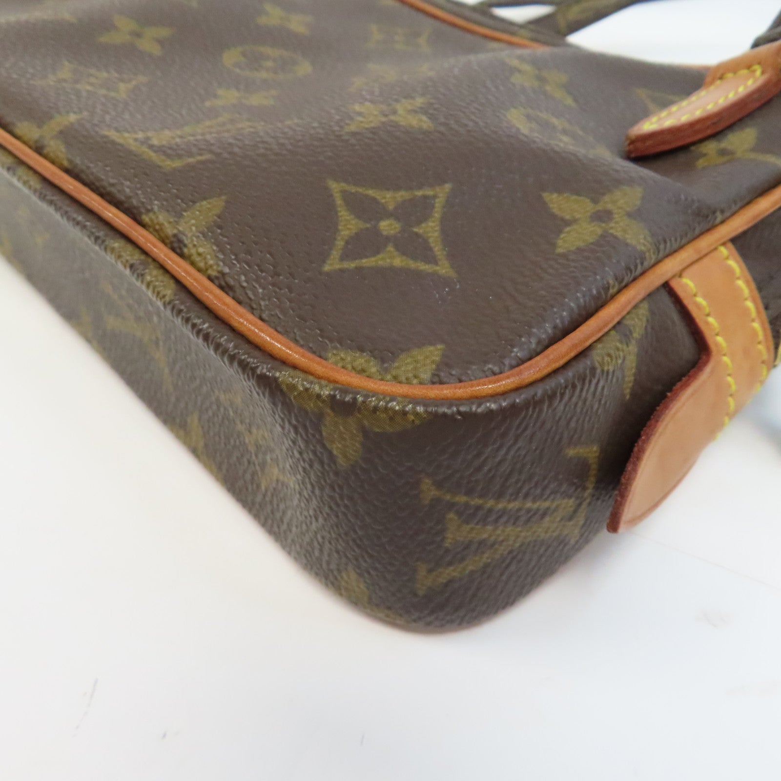 LOUIS VUITTON Monogram Marly Bandouliere金扣肩背袋啡色