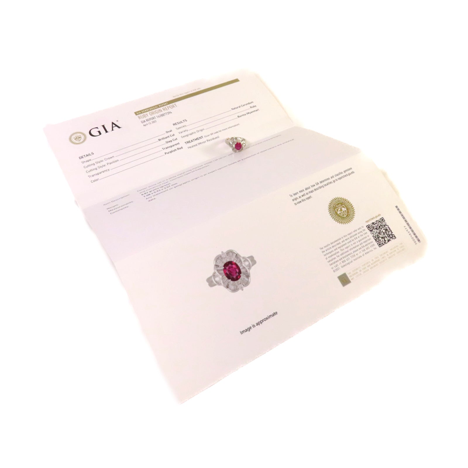 JEWELRY 【激減優惠】P900T鉑金1.39ct紅寶石/0.54ct鑽石Ruby Ring戒指US#5.75