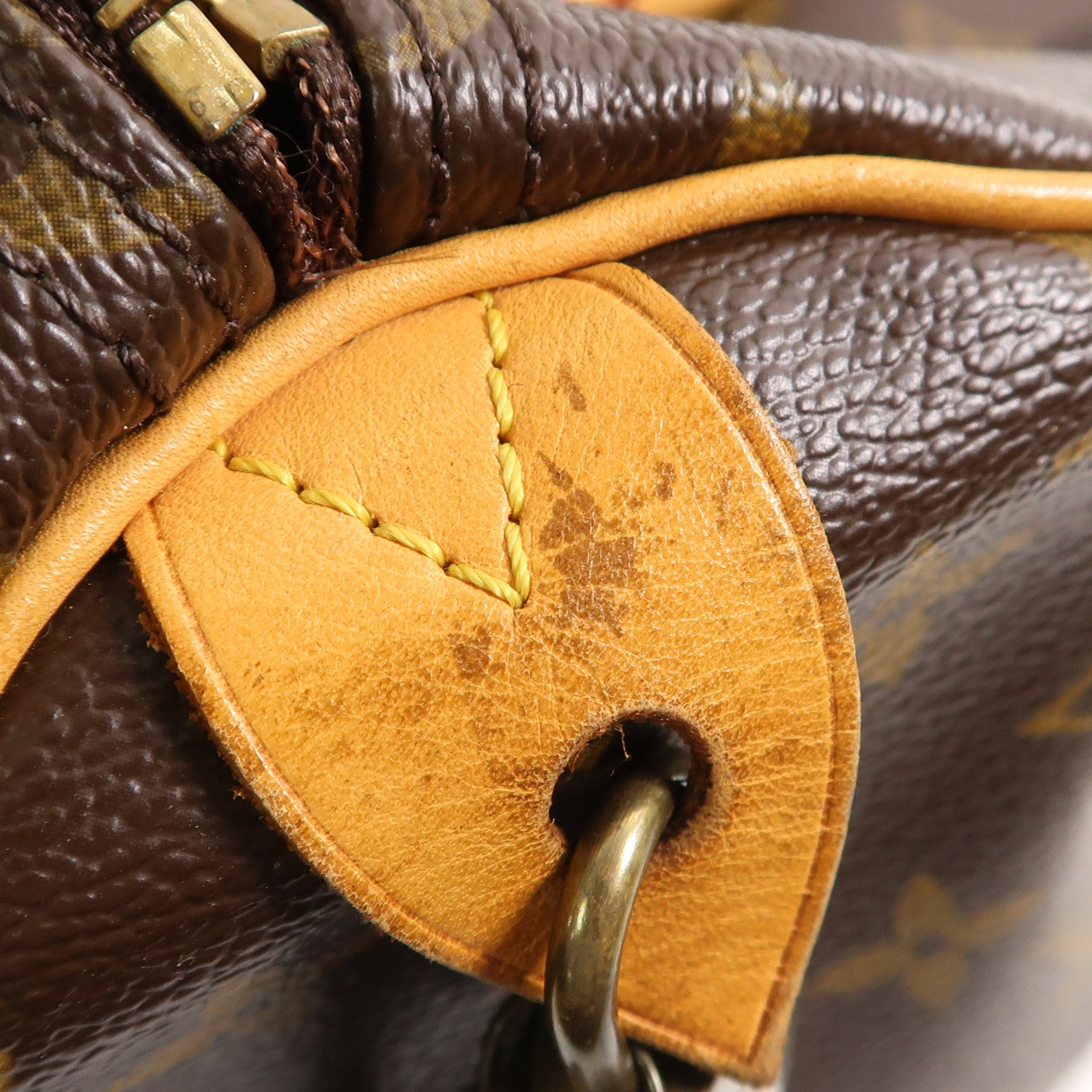 LOUIS VUITTON LV GHW Speedy 35 Hand Bag M41107 Monogram Brown