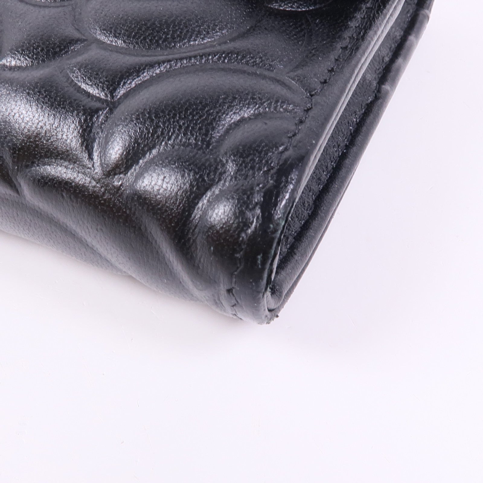 CHANEL 牛皮皮革Long Wallet金扣長錢包