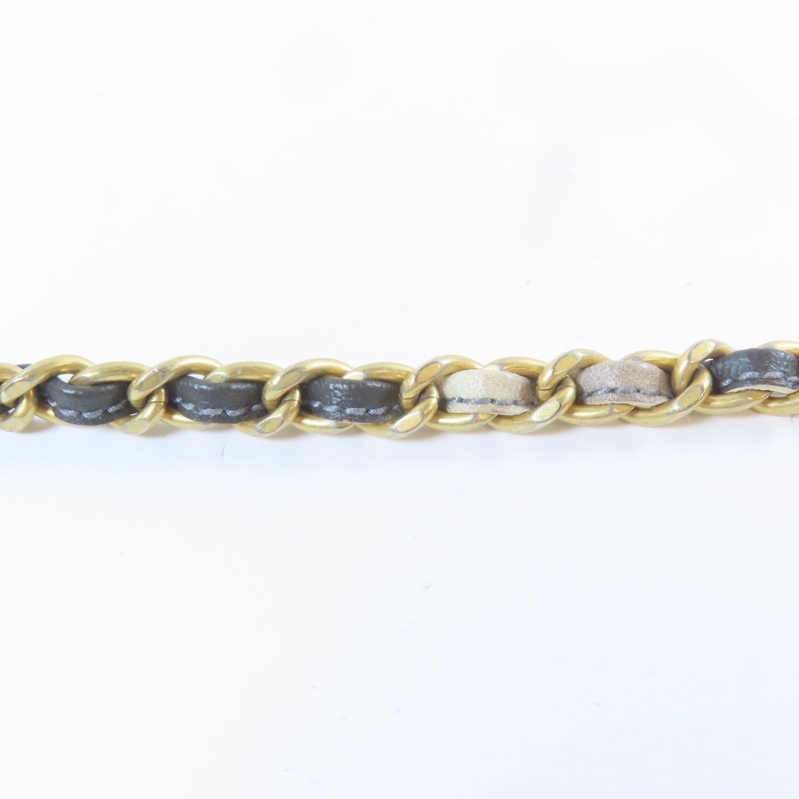 CHANEL 【激減優惠】斜紋牛皮皮革Chain Shoulder Bag金扣鏈帶肩背袋黑色