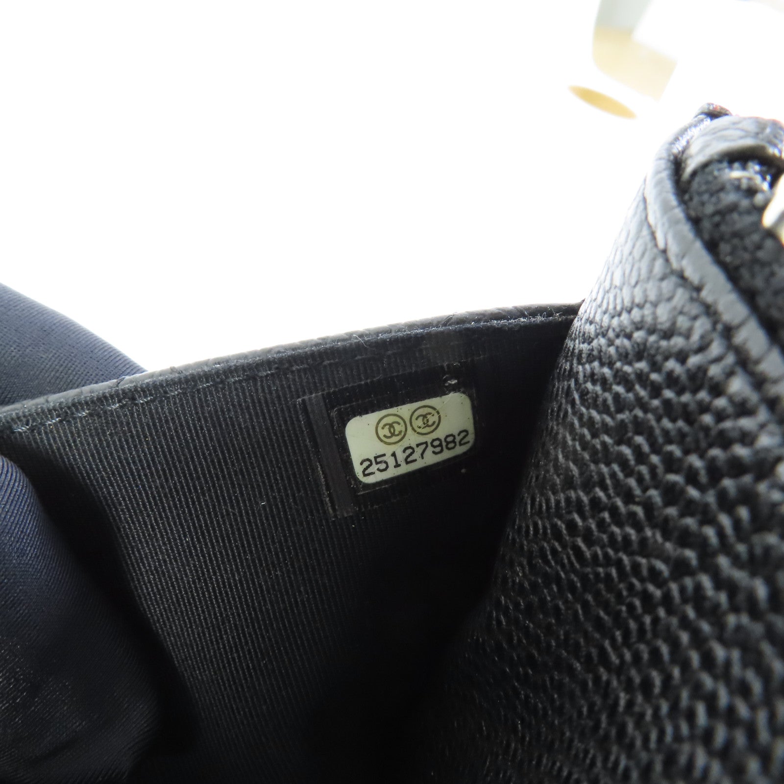 CHANEL CC WOC Wallet On Chain Shoulder Bag Calfskin Leather Black