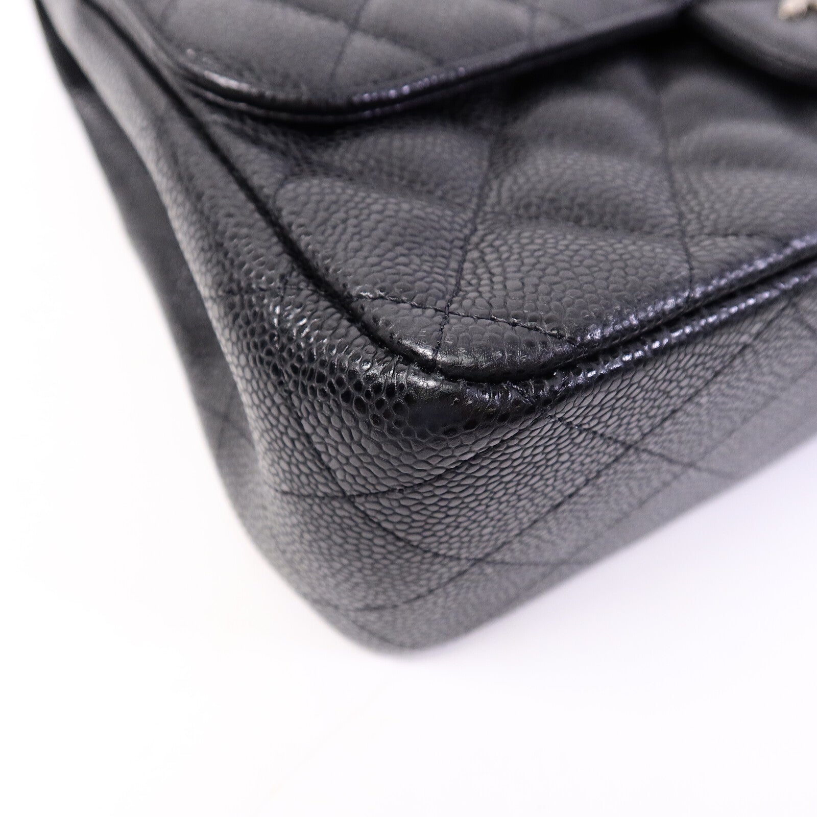 CHANEL 牛皮皮革Large Classic鏈帶肩背袋