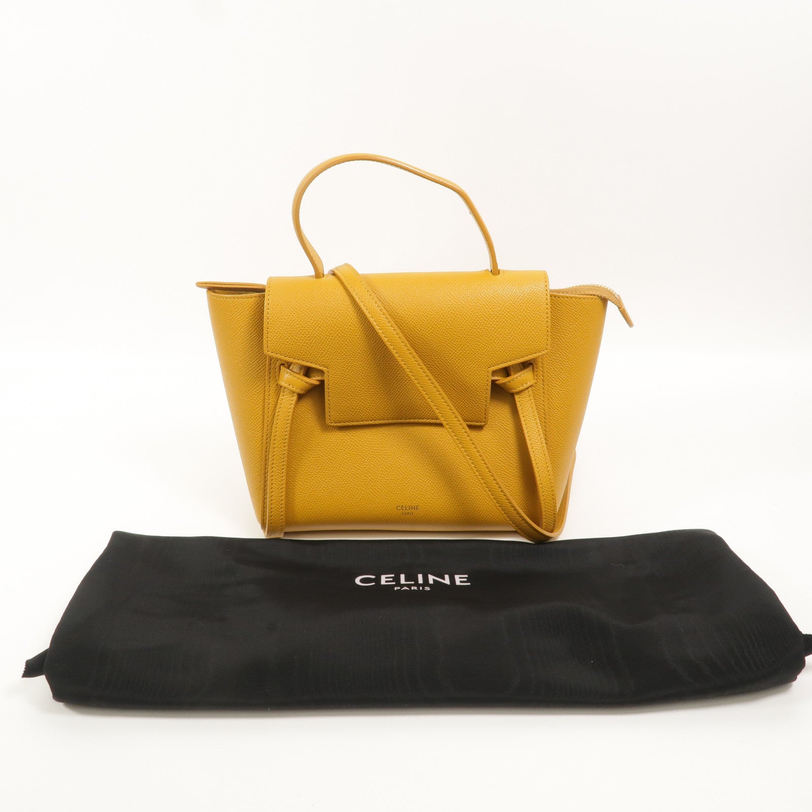 CELINE 牛皮皮革Micro Belt Bag手挽肩背兩用袋