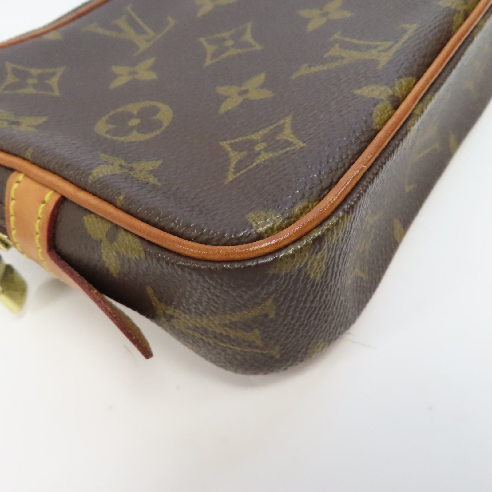 LOUIS VUITTON Monogram Marly Bandouliere金扣肩背袋啡色