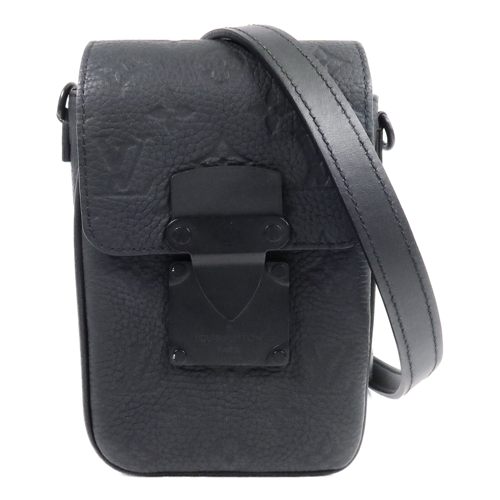 LOUIS VUITTON Monogram Taurillon S-Lock Vertical Wearable肩背袋