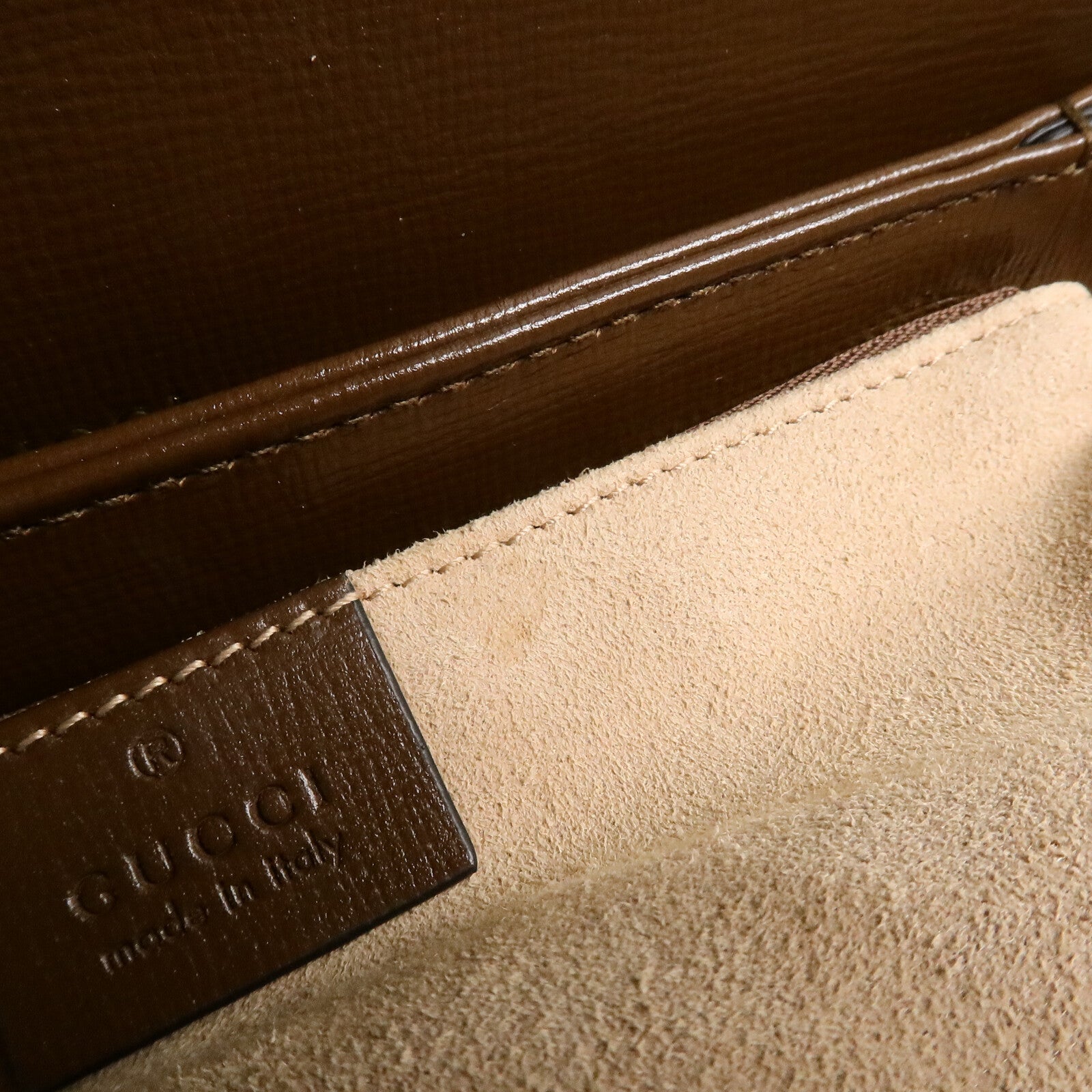 GUCCI 塗層帆布Horsebit 1955肩背袋